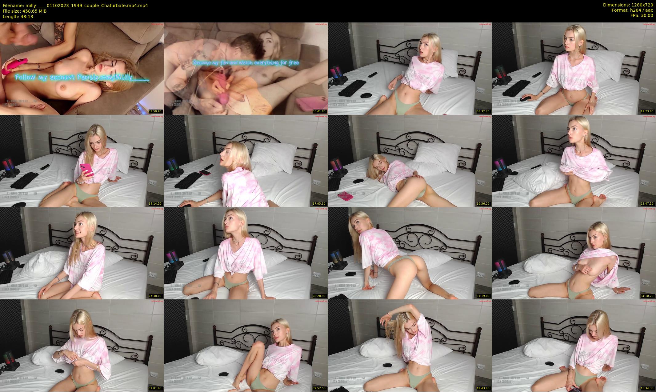 milly____ — 49 minute Chaturbate couple cam show recording, 720p, Oct 1, 2023