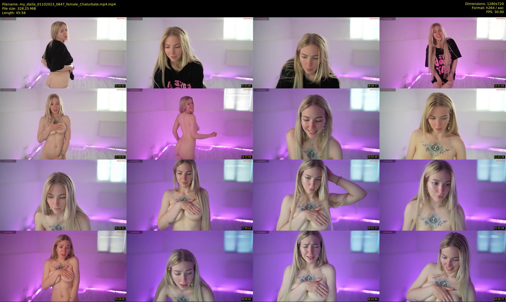 my_stella — 46 minute Chaturbate female cam show recording, 720p, Oct 1, 2023