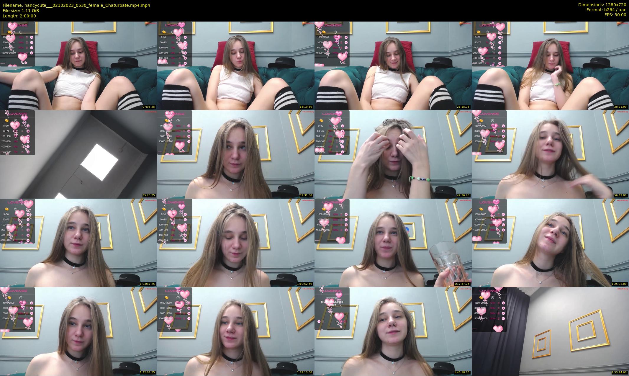 nancycute__ — 120 minute Chaturbate female cam show recording, 720p, Oct 2, 2023