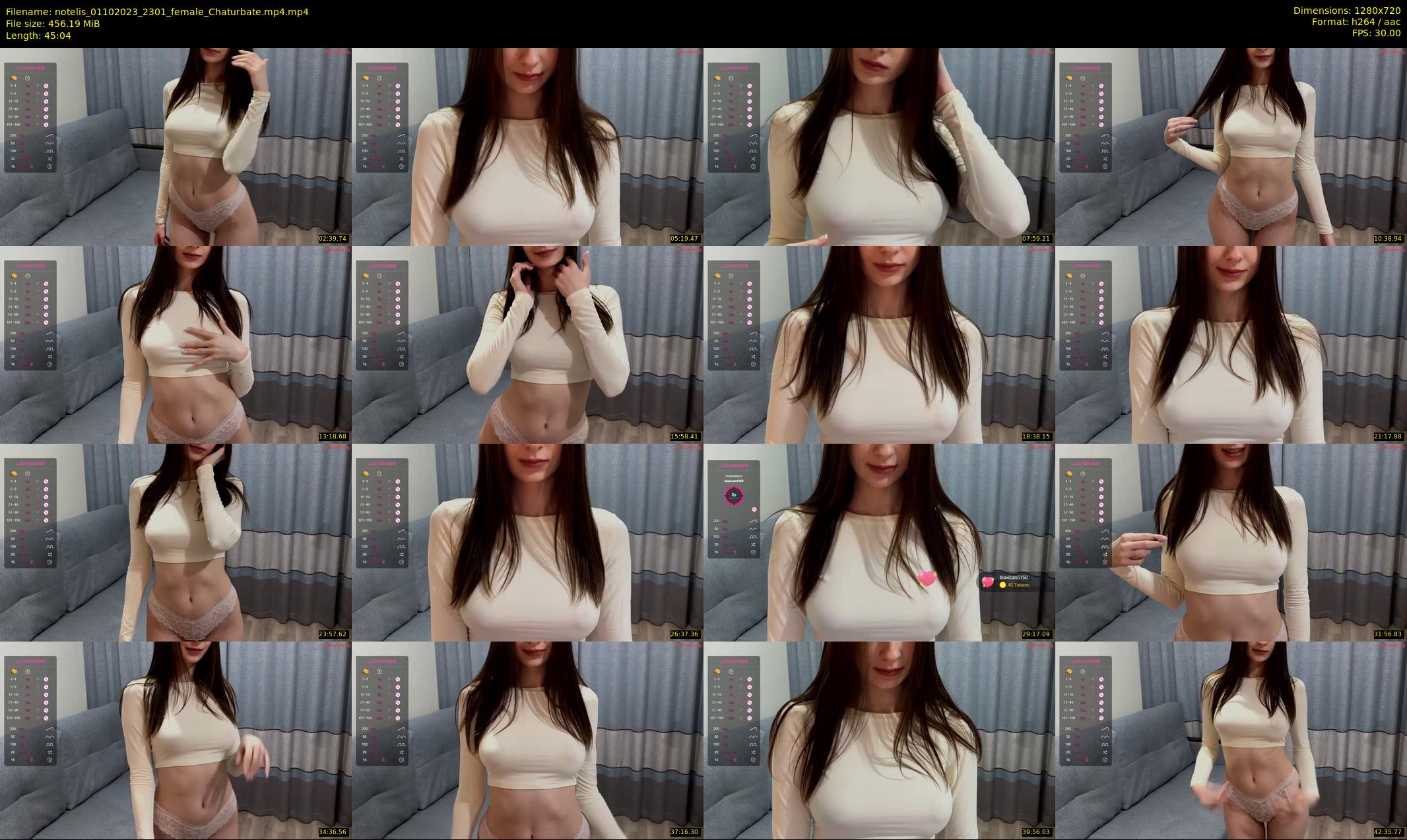 notelis — 46 minute Chaturbate female cam show recording, 720p, Oct 1, 2023