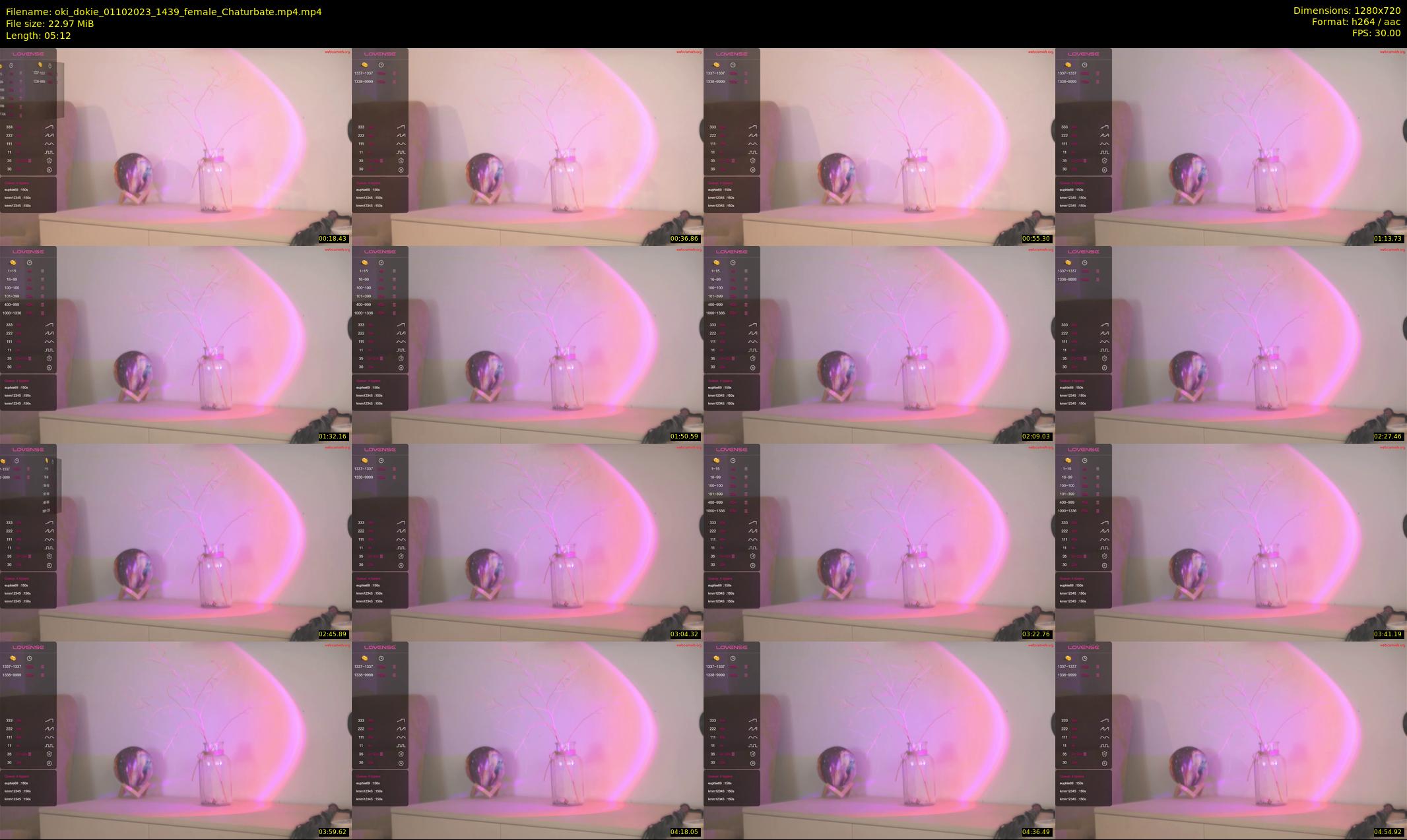 oki_dokie — 6 minute Chaturbate female cam show recording, 720p, Oct 1, 2023