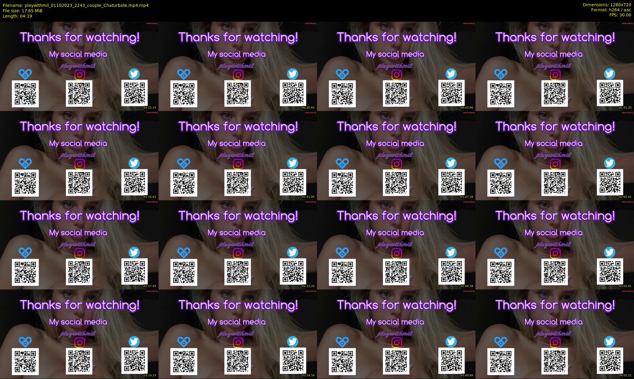 playwithmil — 5 minute Chaturbate couple cam show recording, 720p, Oct 1, 2023