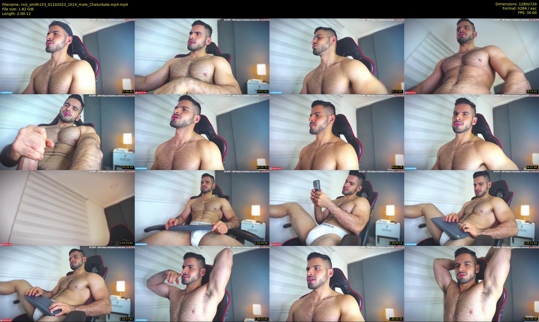rick_smith153 — 121 minute Chaturbate male cam show recording, 720p, Oct 1, 2023