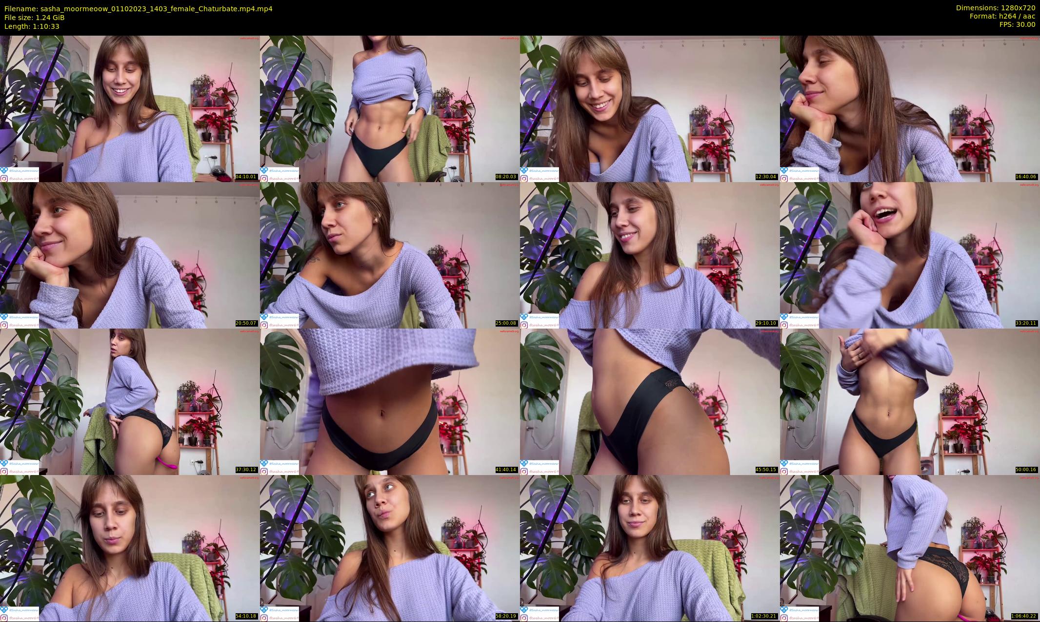 sasha_moormeoow — 71 minute Chaturbate female cam show recording, 720p, Oct 1, 2023