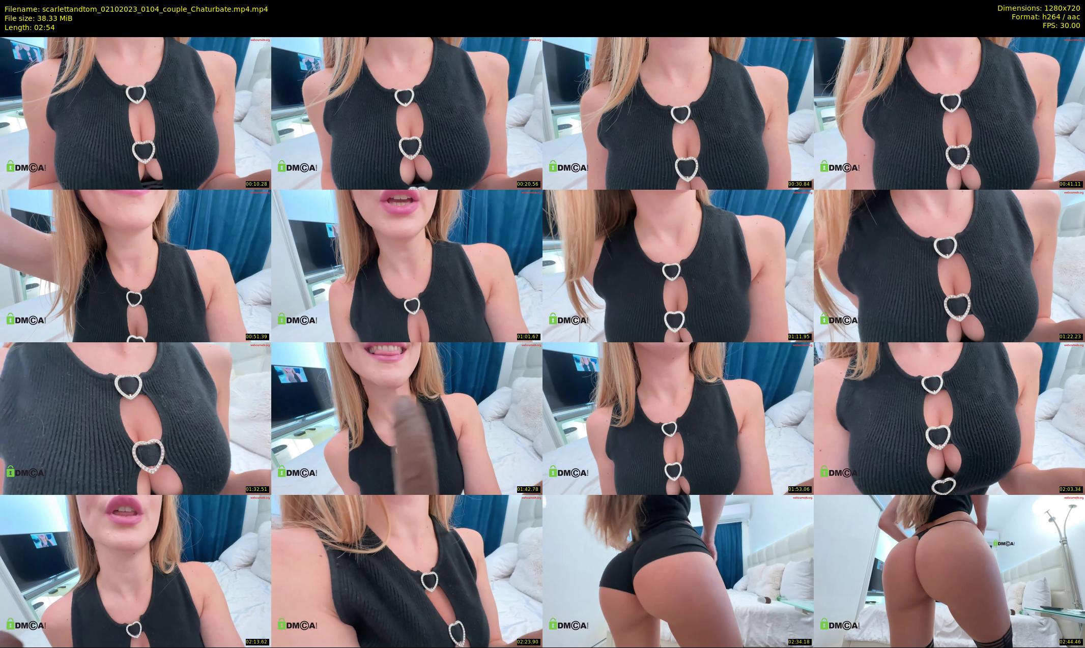 scarlettandtom — 3 minute Chaturbate couple cam show recording, 720p, Oct 2, 2023
