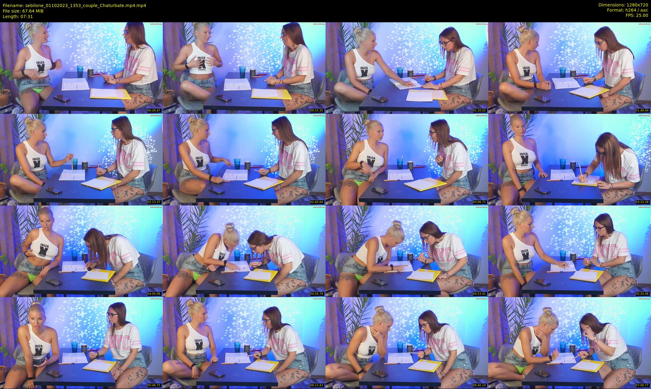 sebilone — 8 minute Chaturbate couple cam show recording, 720p, Oct 1, 2023