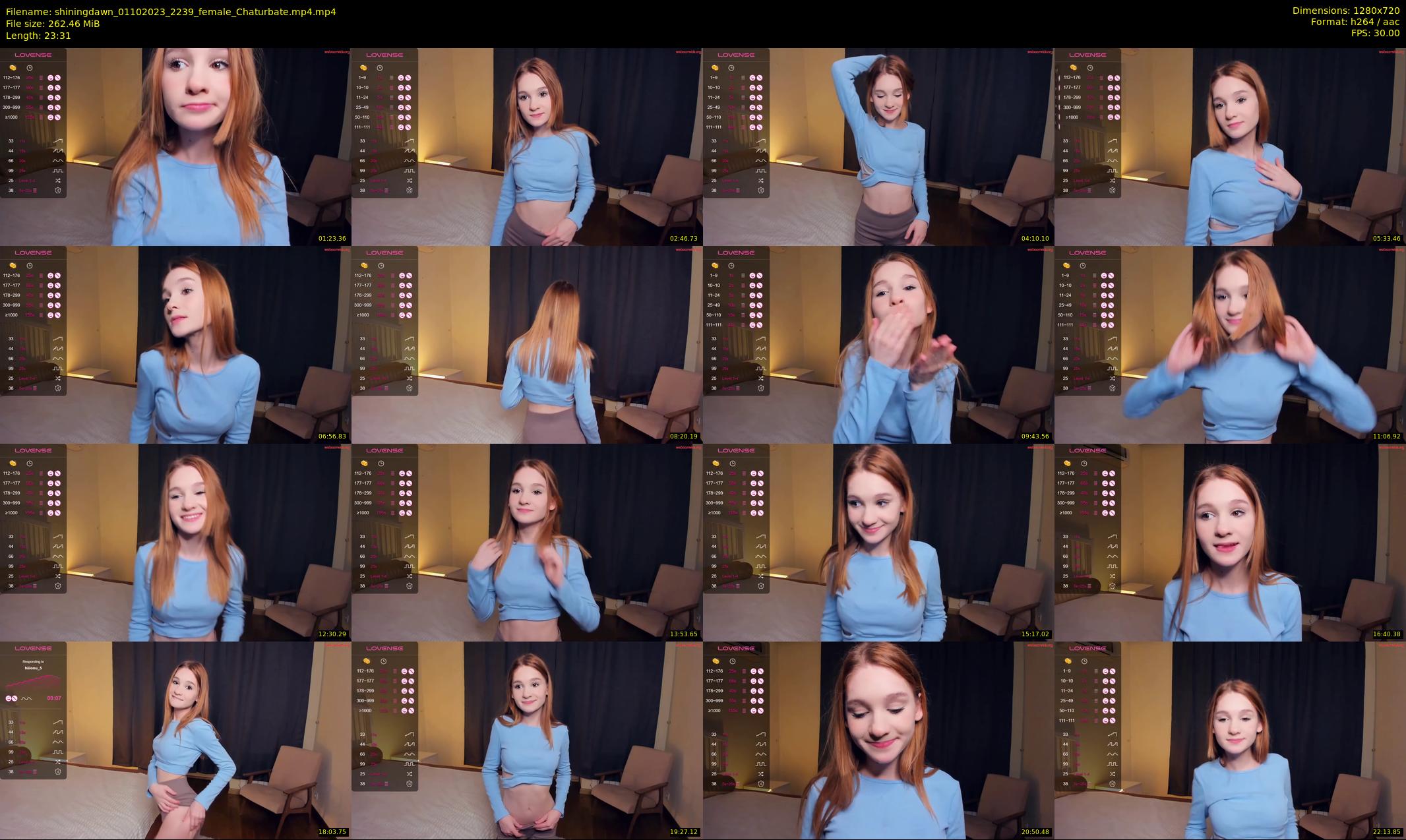 shiningdawn — 24 minute Chaturbate female cam show recording, 720p, Oct 1, 2023