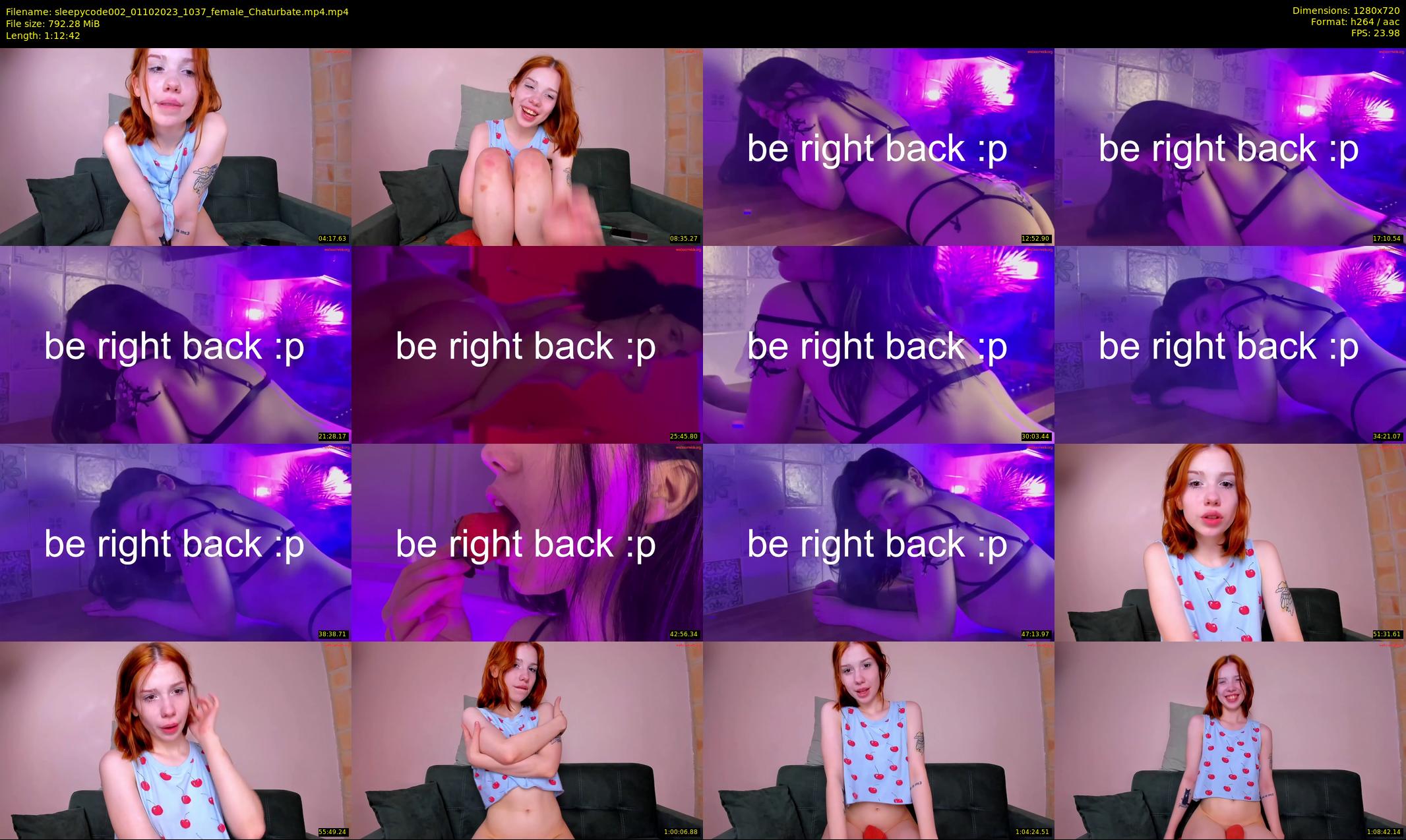 sleepycode002 — 73 minute Chaturbate female cam show recording, 720p, Oct 1, 2023