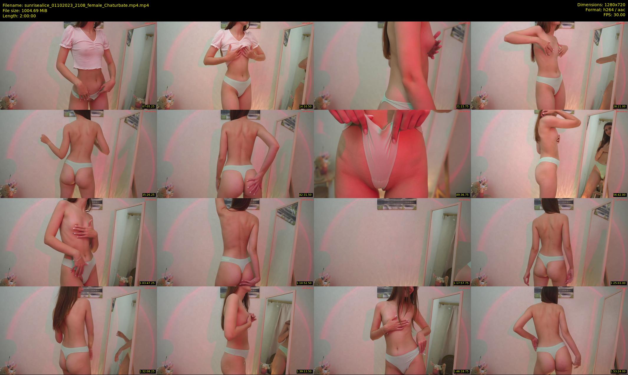 sunrisealice — 120 minute Chaturbate female cam show recording, 720p, Oct 1, 2023