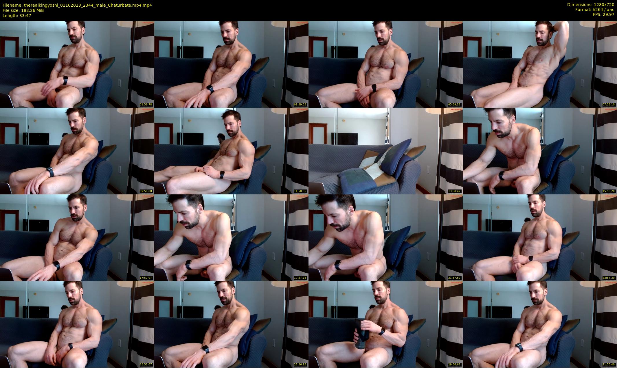 therealkingyoshi — 34 minute Chaturbate male cam show recording, 720p, Oct 1, 2023