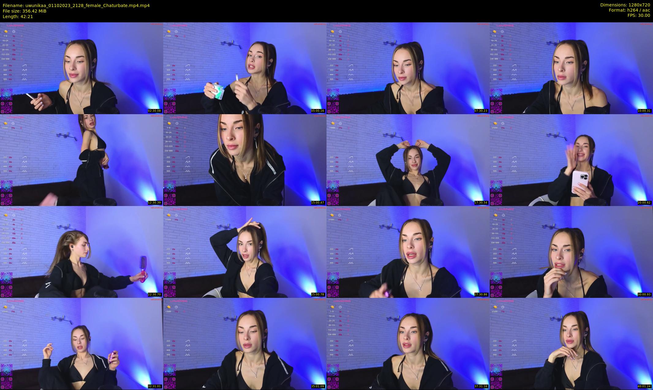 uwunikaa — 43 minute Chaturbate female cam show recording, 720p, Oct 1, 2023