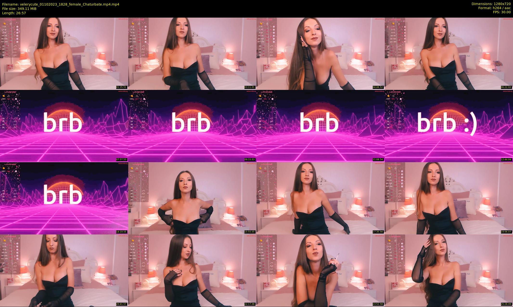 velerycute — 27 minute Chaturbate female cam show recording, 720p, Oct 1, 2023