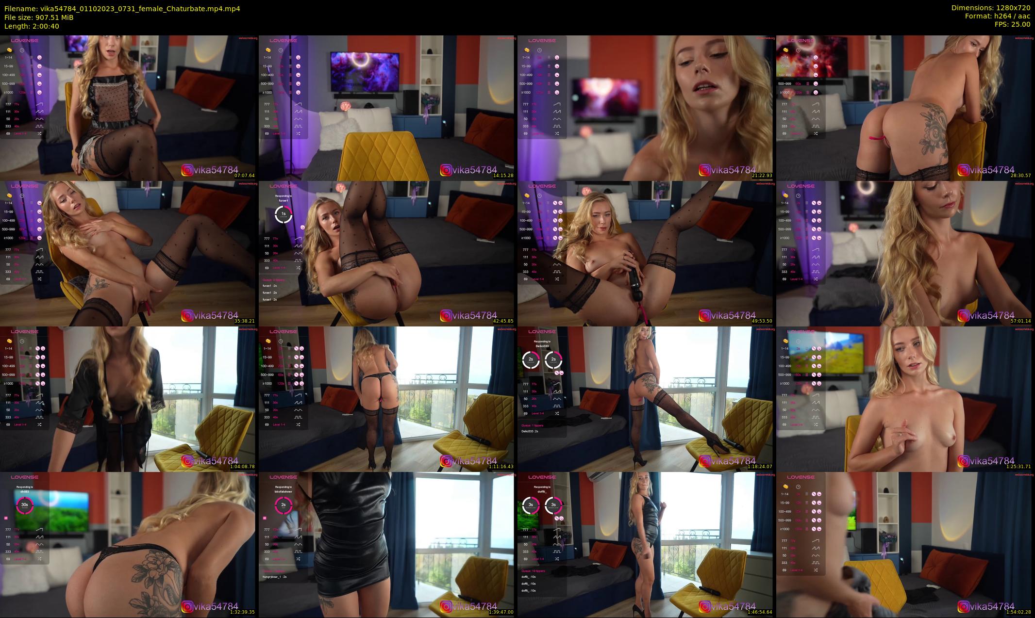 vika54784 — 121 minute Chaturbate female cam show recording, 720p, Oct 1, 2023