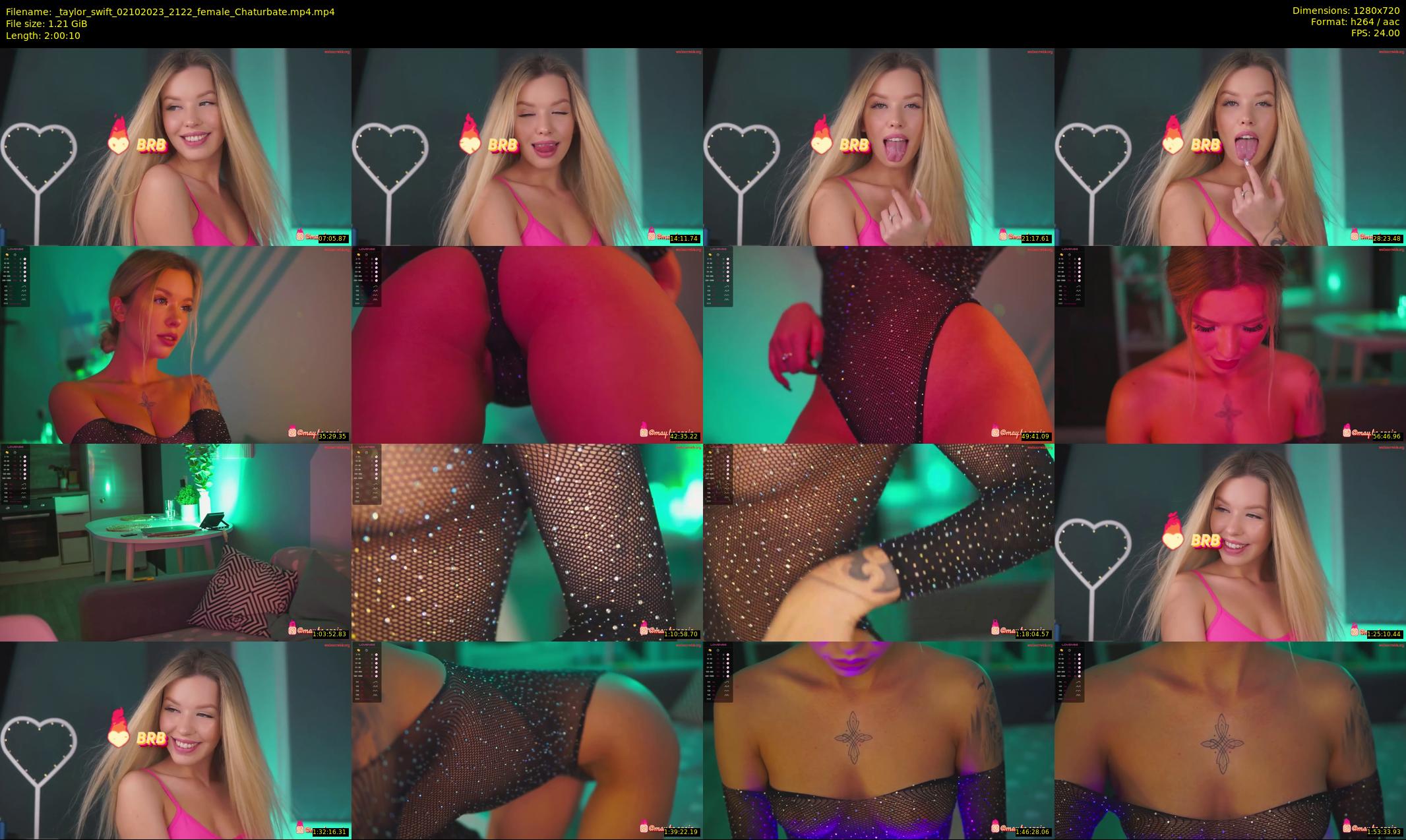 _taylor_swift — 121 minute Chaturbate female cam show recording, 720p, Oct 2, 2023