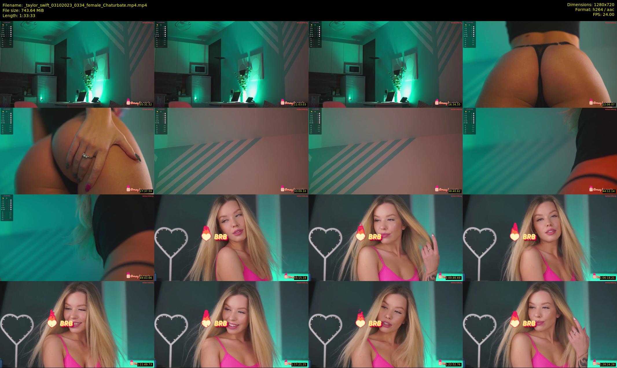_taylor_swift — 94 minute Chaturbate female cam show recording, 720p, Oct 3, 2023