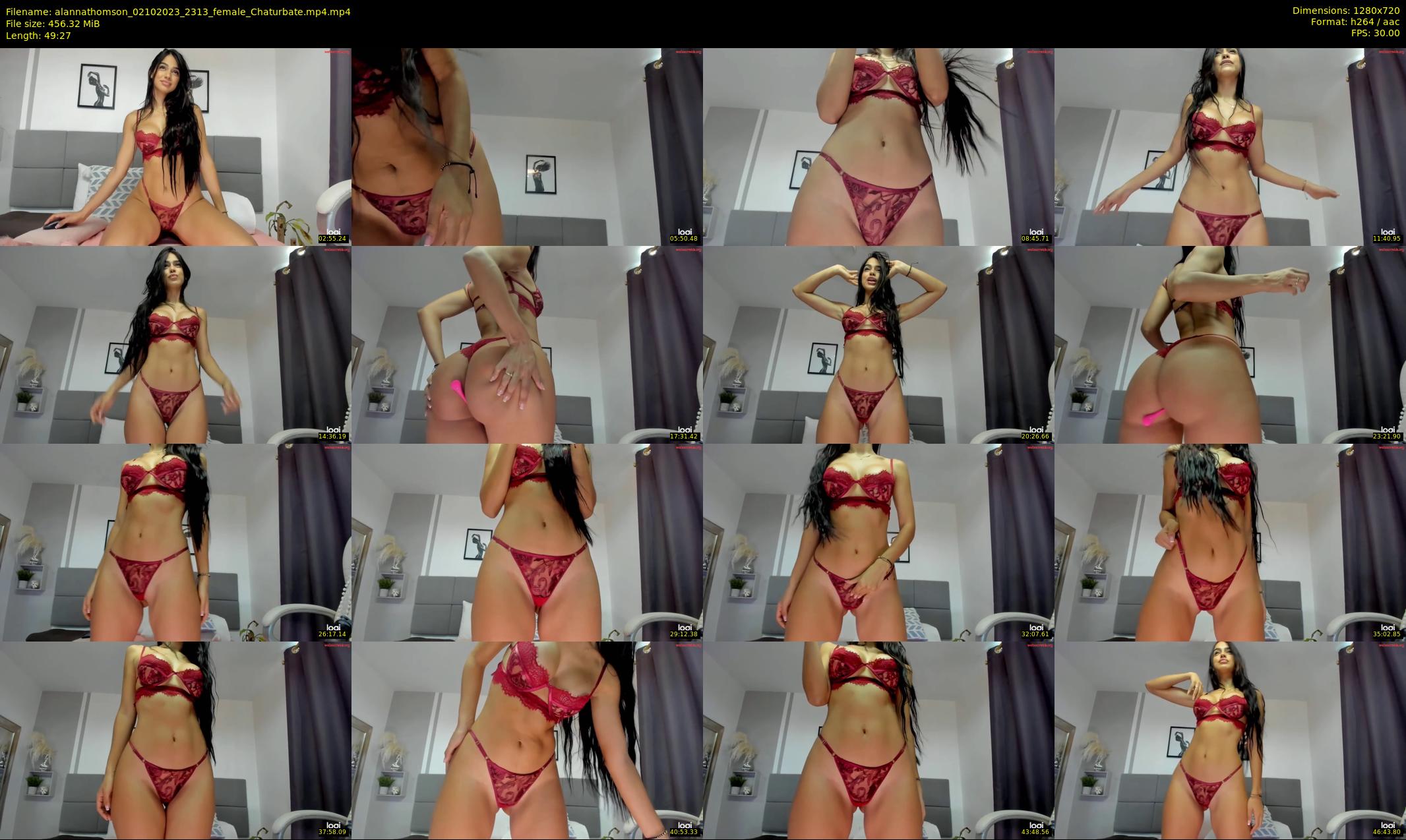 alannathomson — 50 minute Chaturbate female cam show recording, 720p, Oct 2, 2023