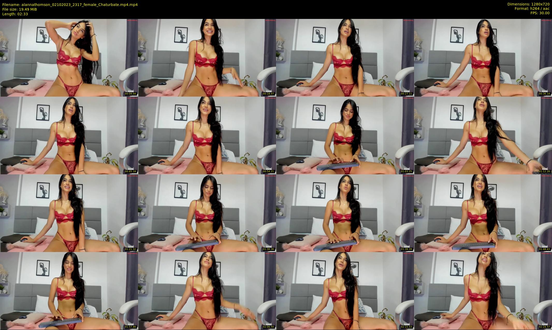 alannathomson — 3 minute Chaturbate female cam show recording, 720p, Oct 2, 2023