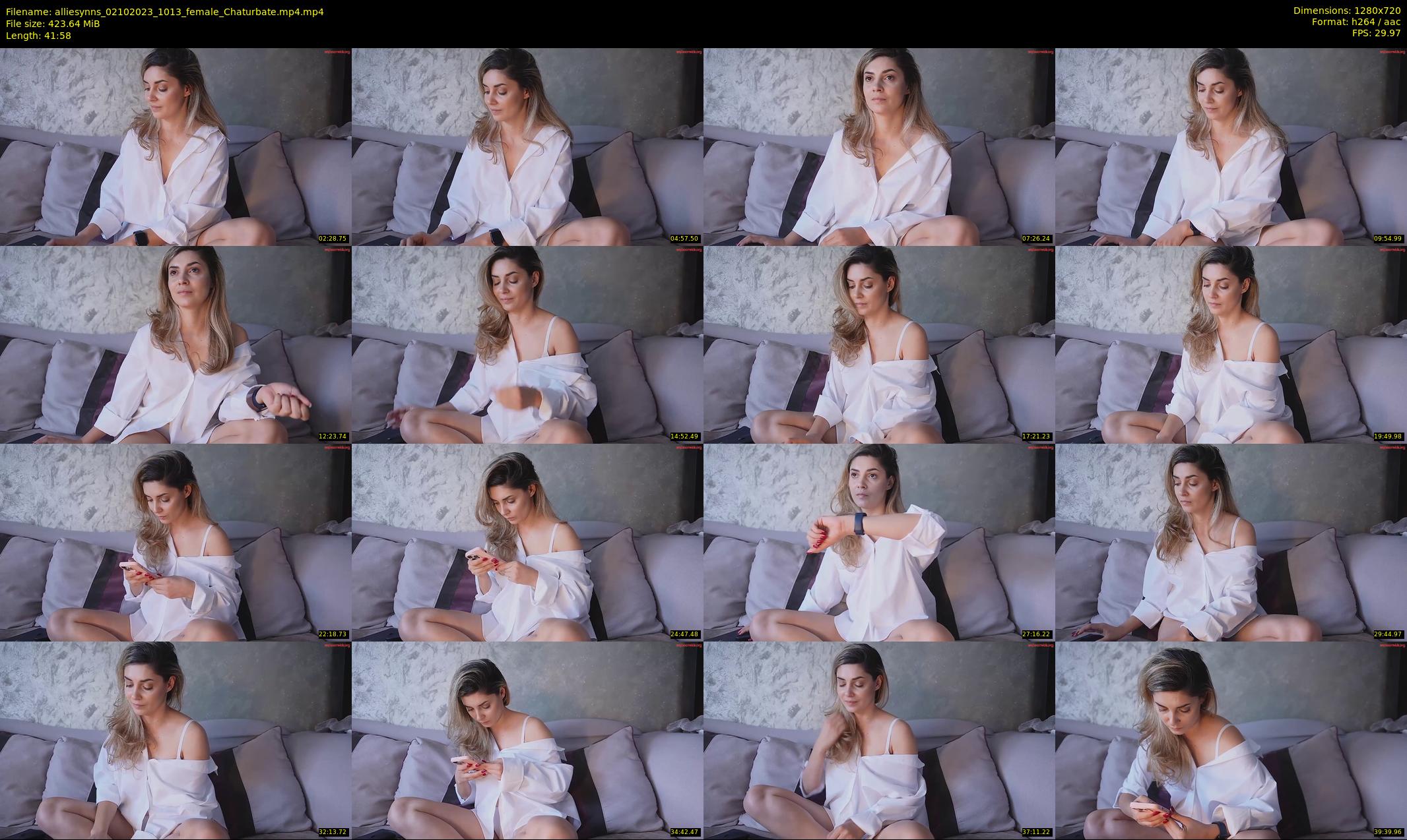 alliesynns — 42 minute Chaturbate female cam show recording, 720p, Oct 2, 2023
