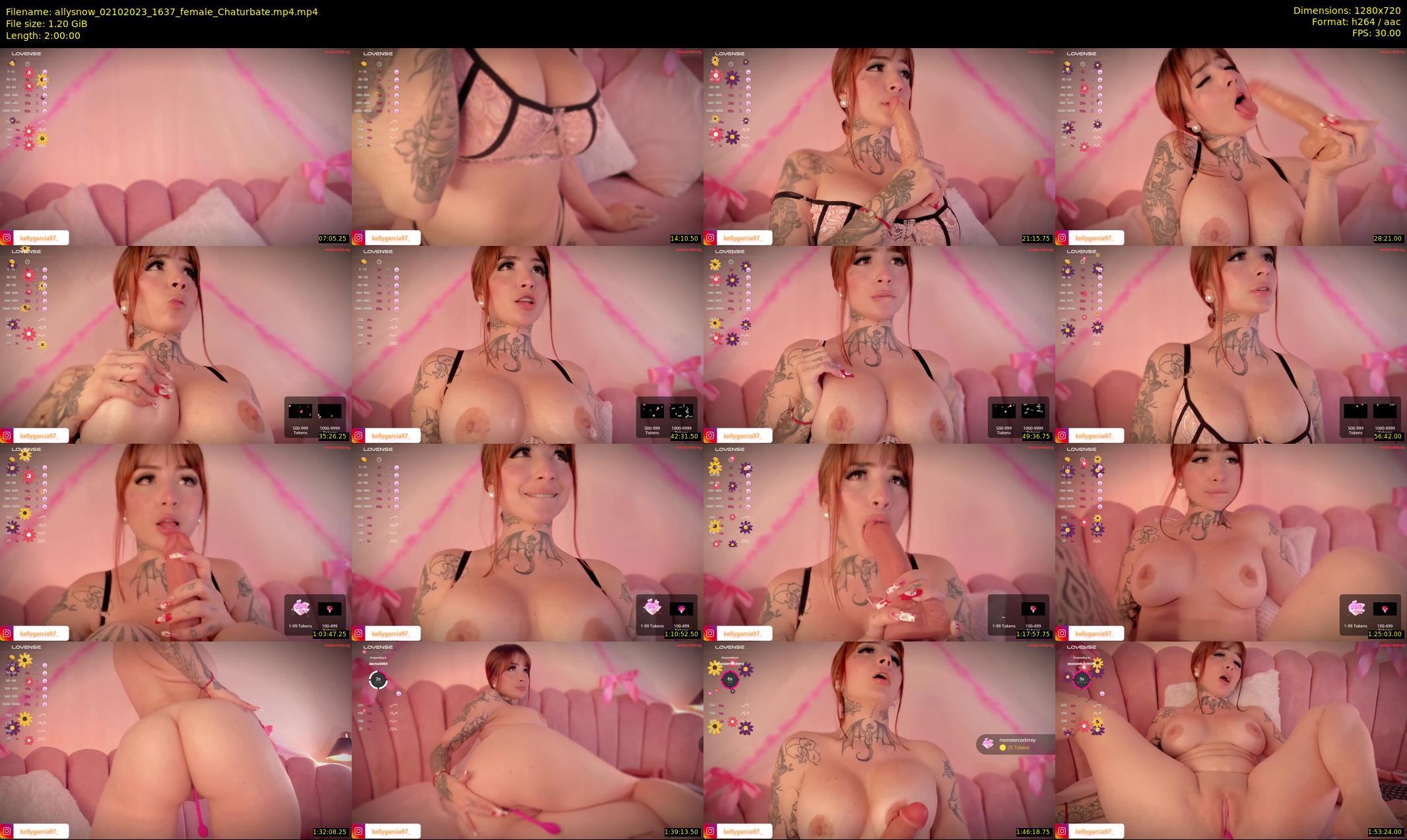 allysnow — 120 minute Chaturbate female cam show recording, 720p, Oct 2, 2023