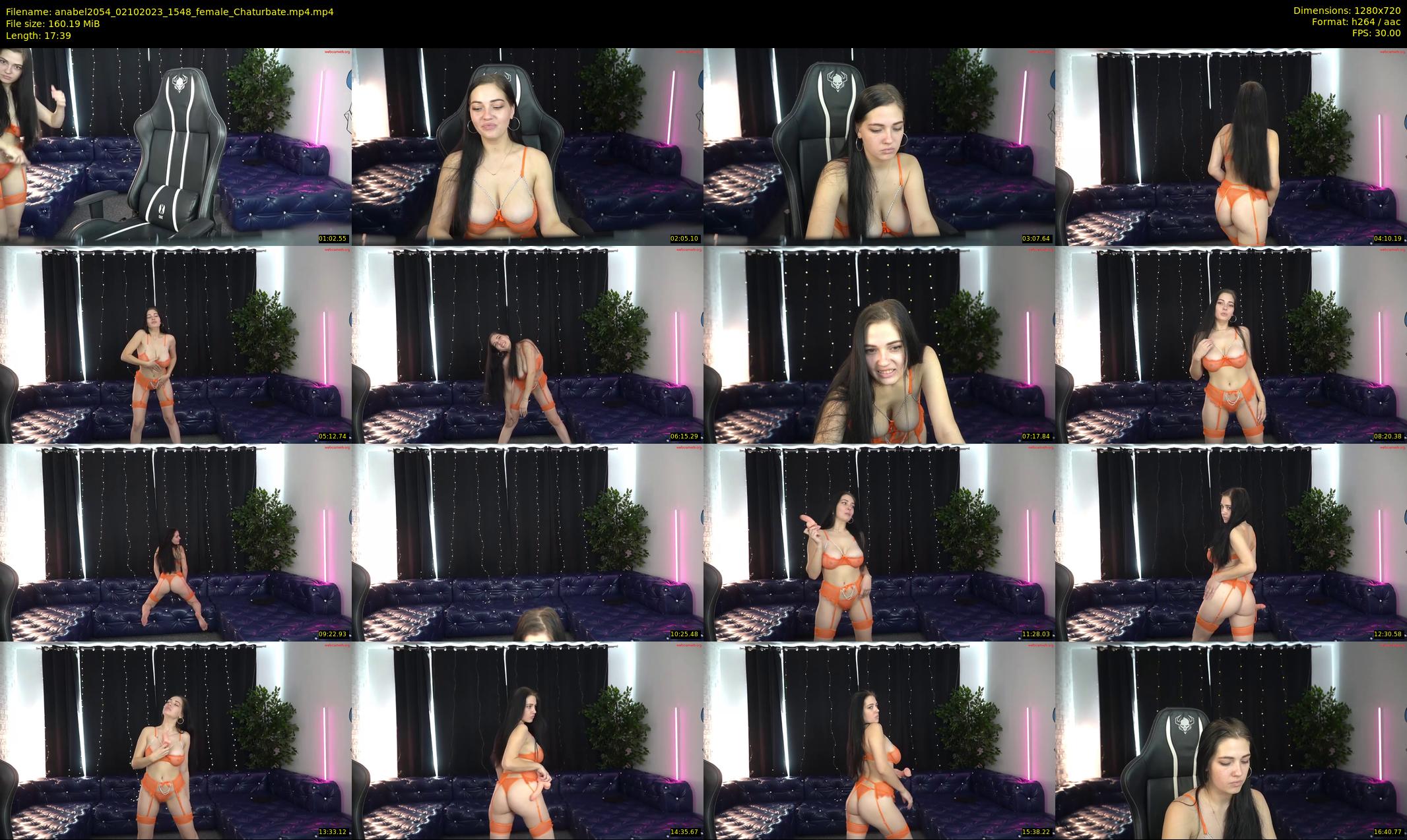 anabel2054 — 18 minute Chaturbate female cam show recording, 720p, Oct 2, 2023