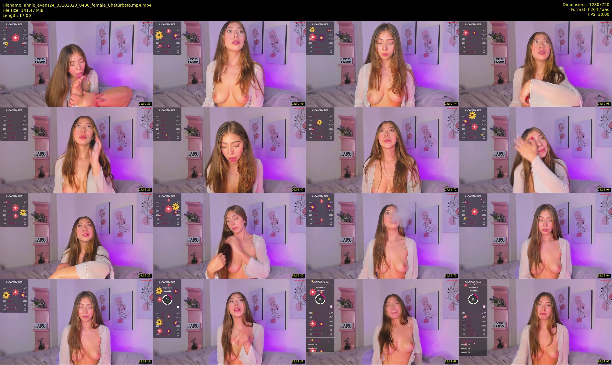 annie_evans24 — 17 minute Chaturbate female cam show recording, 720p, Oct 3, 2023