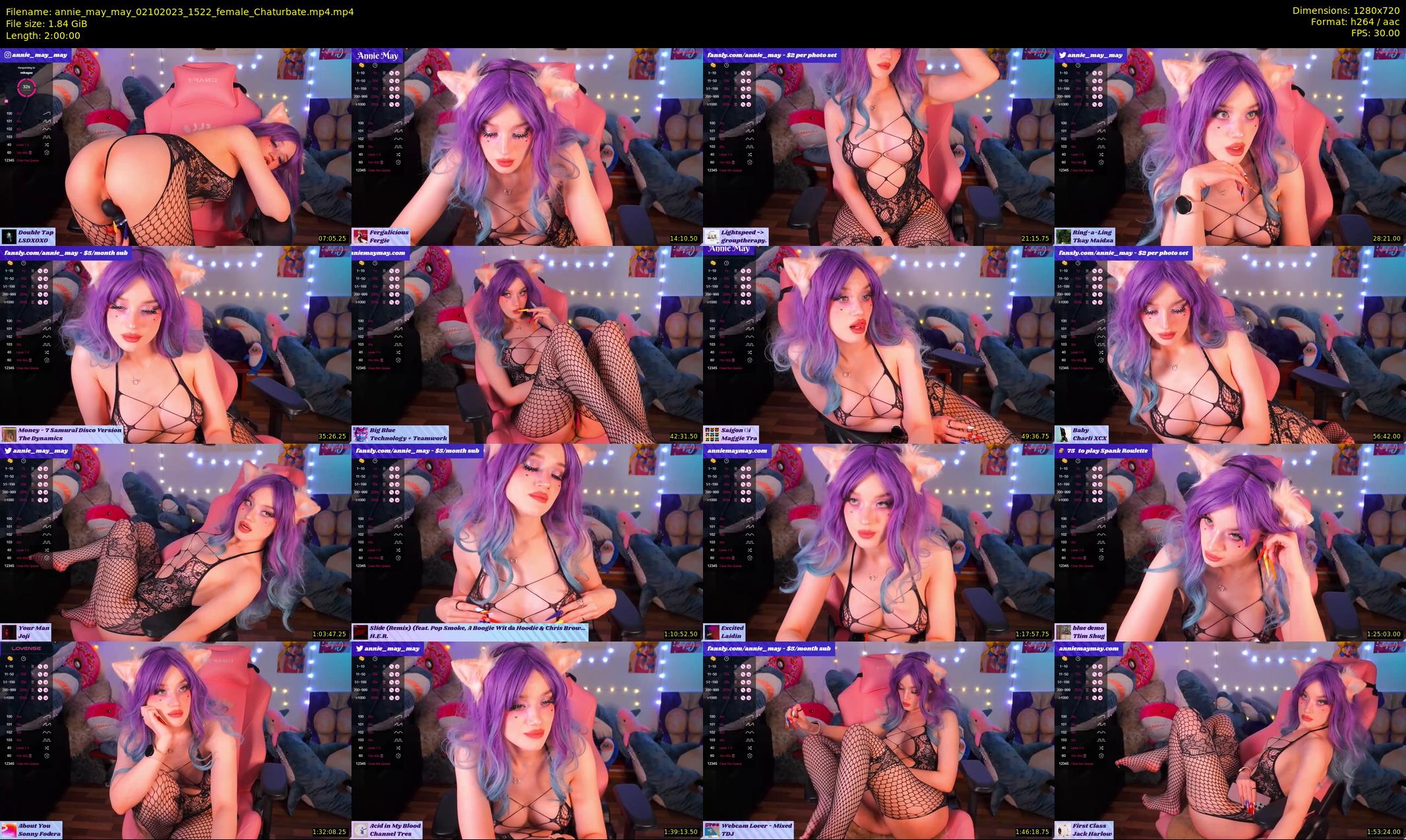 annie_may_may — 120 minute Chaturbate female cam show recording, 720p, Oct 2, 2023