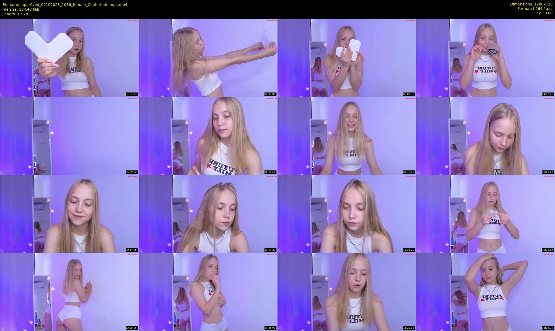 appr0ved — 18 minute Chaturbate female cam show recording, 720p, Oct 2, 2023