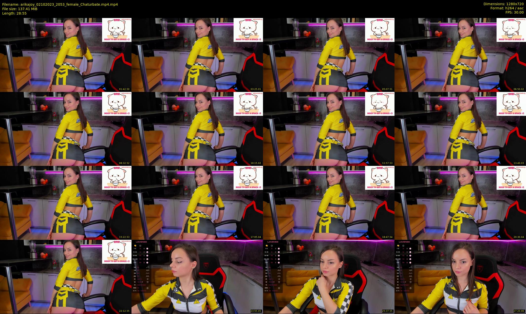 arikajoy — 29 minute Chaturbate female cam show recording, 720p, Oct 2, 2023