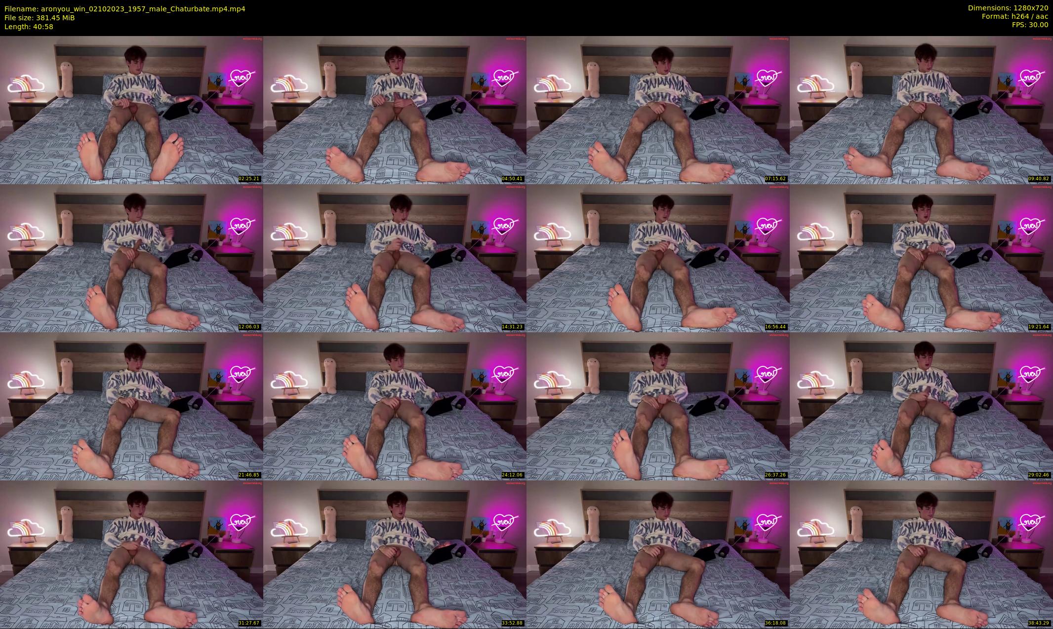 aronyou_win — 41 minute Chaturbate male cam show recording, 720p, Oct 2, 2023