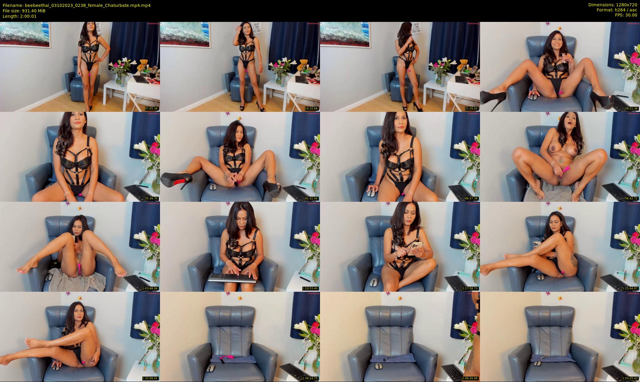 beebeethai — 121 minute Chaturbate female cam show recording, 720p, Oct 3, 2023