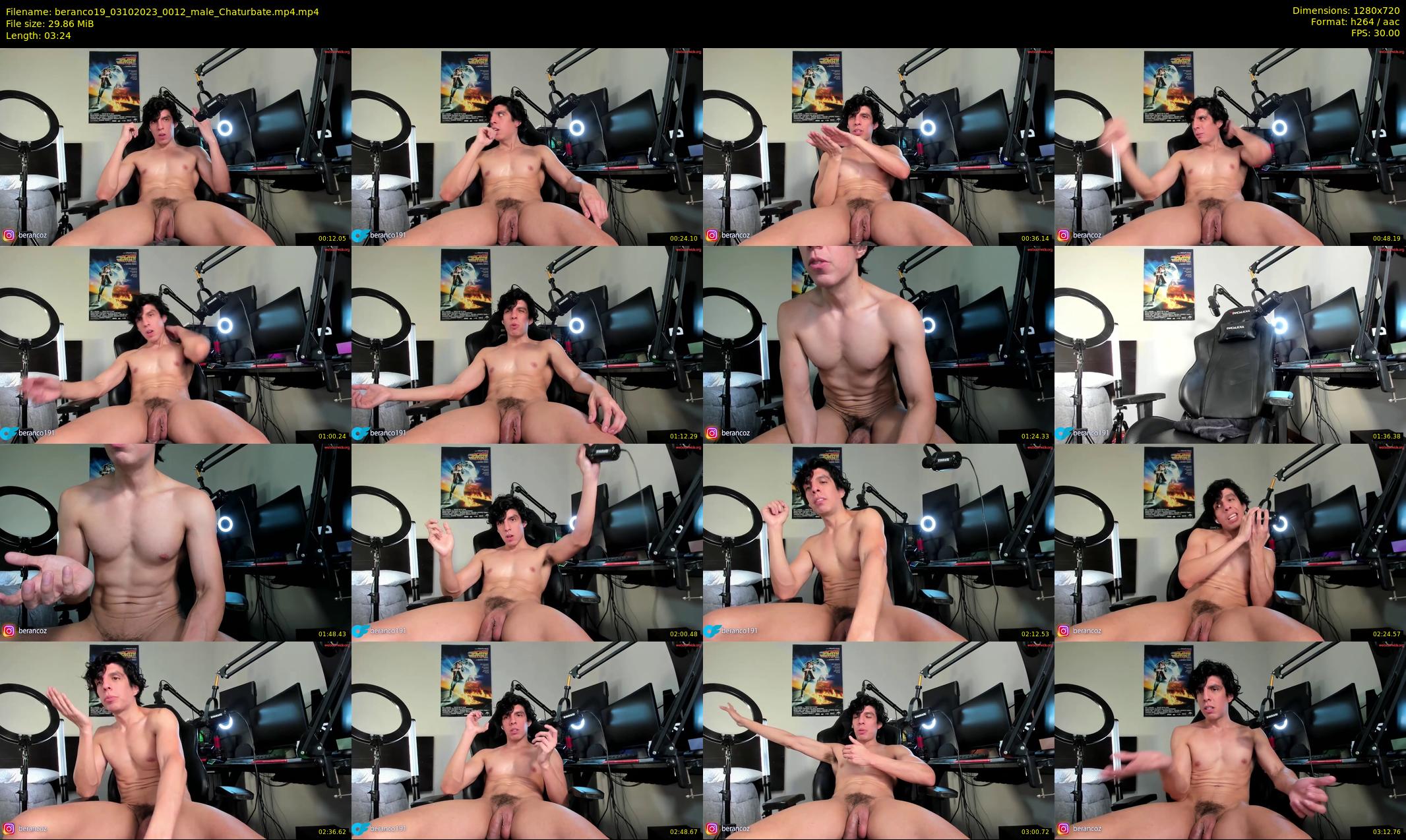 beranco19 — 4 minute Chaturbate male cam show recording, 720p, Oct 3, 2023