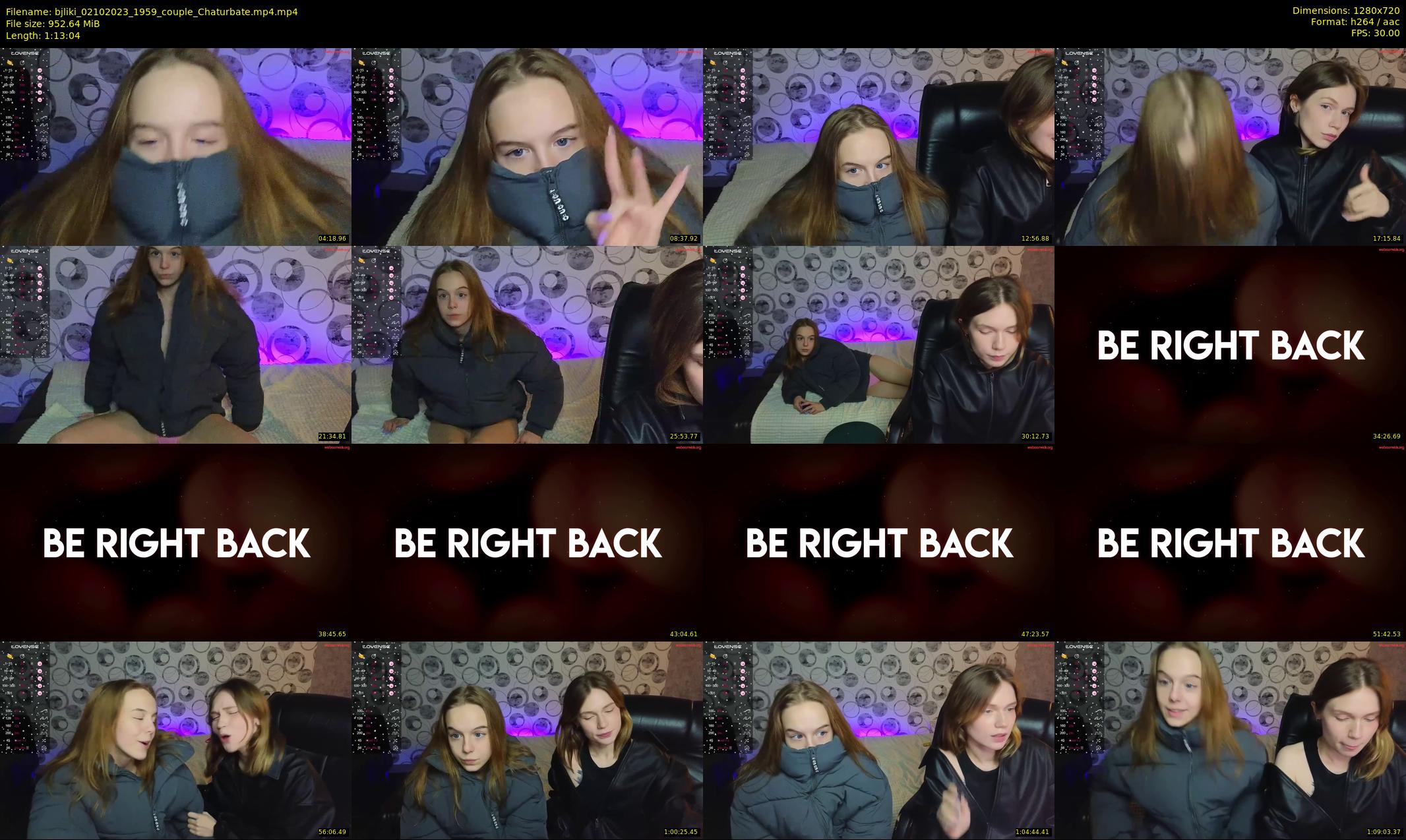 bjliki — 74 minute Chaturbate couple cam show recording, 720p, Oct 2, 2023