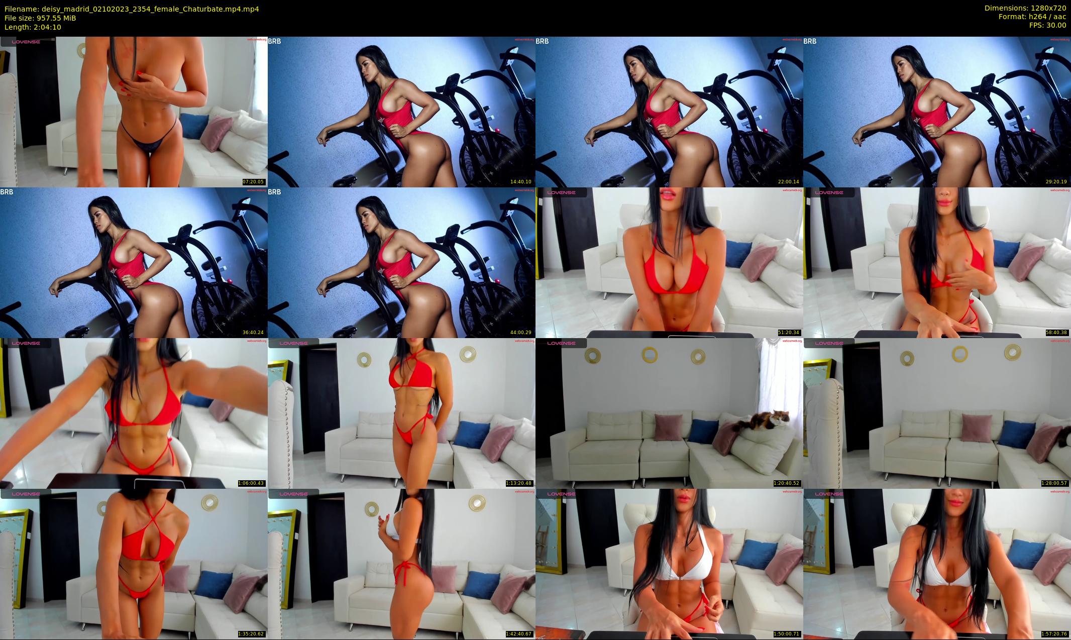 deisy_madrid — 125 minute Chaturbate female cam show recording, 720p, Oct 2, 2023
