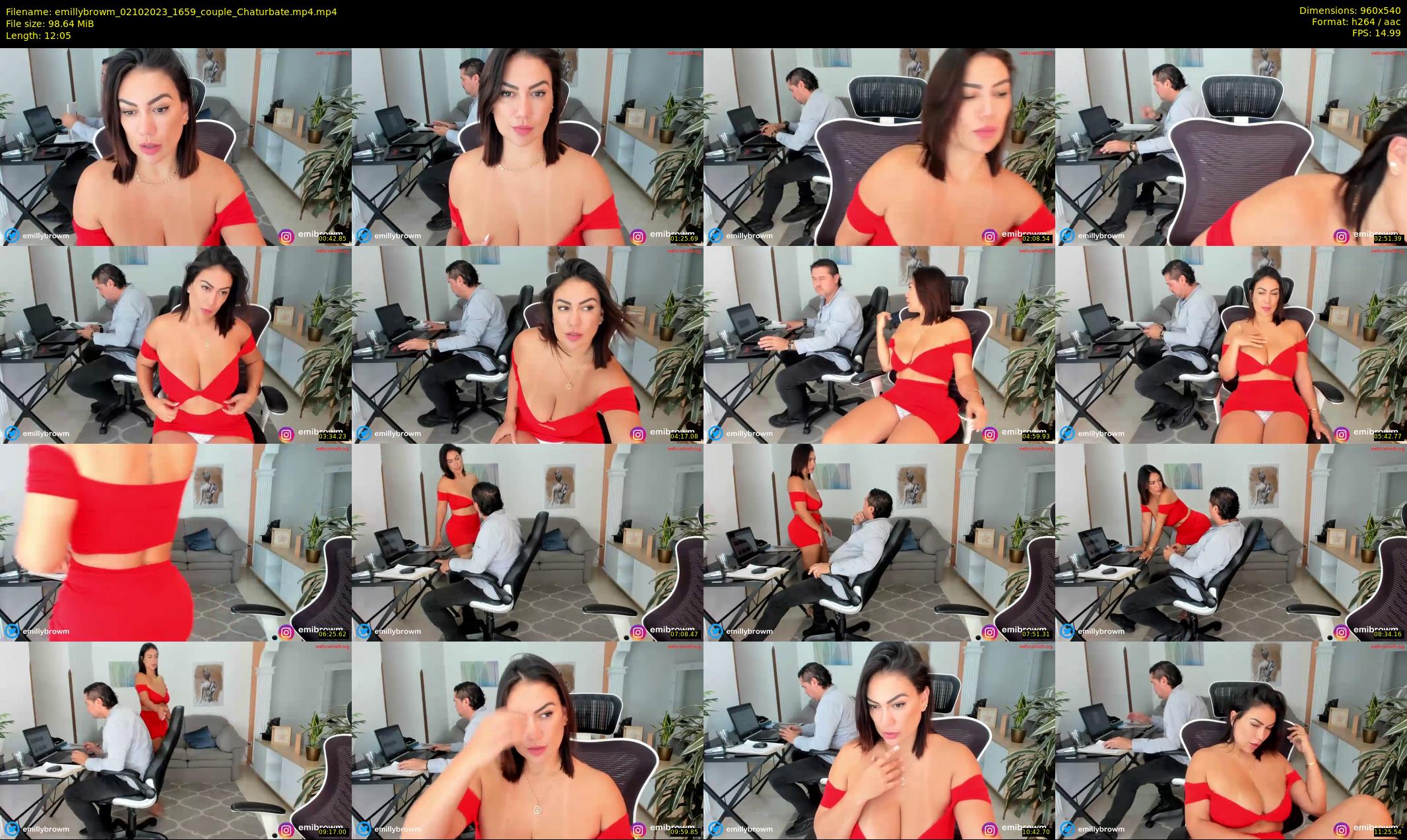 emillybrowm — 13 minute Chaturbate couple cam show recording, 480p, Oct 2, 2023