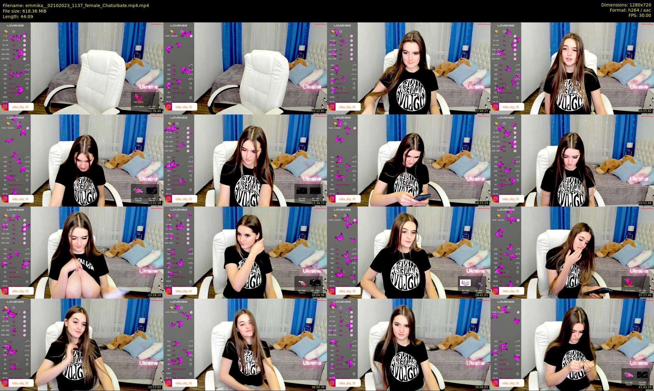 emmika_ — 45 minute Chaturbate female cam show recording, 720p, Oct 2, 2023