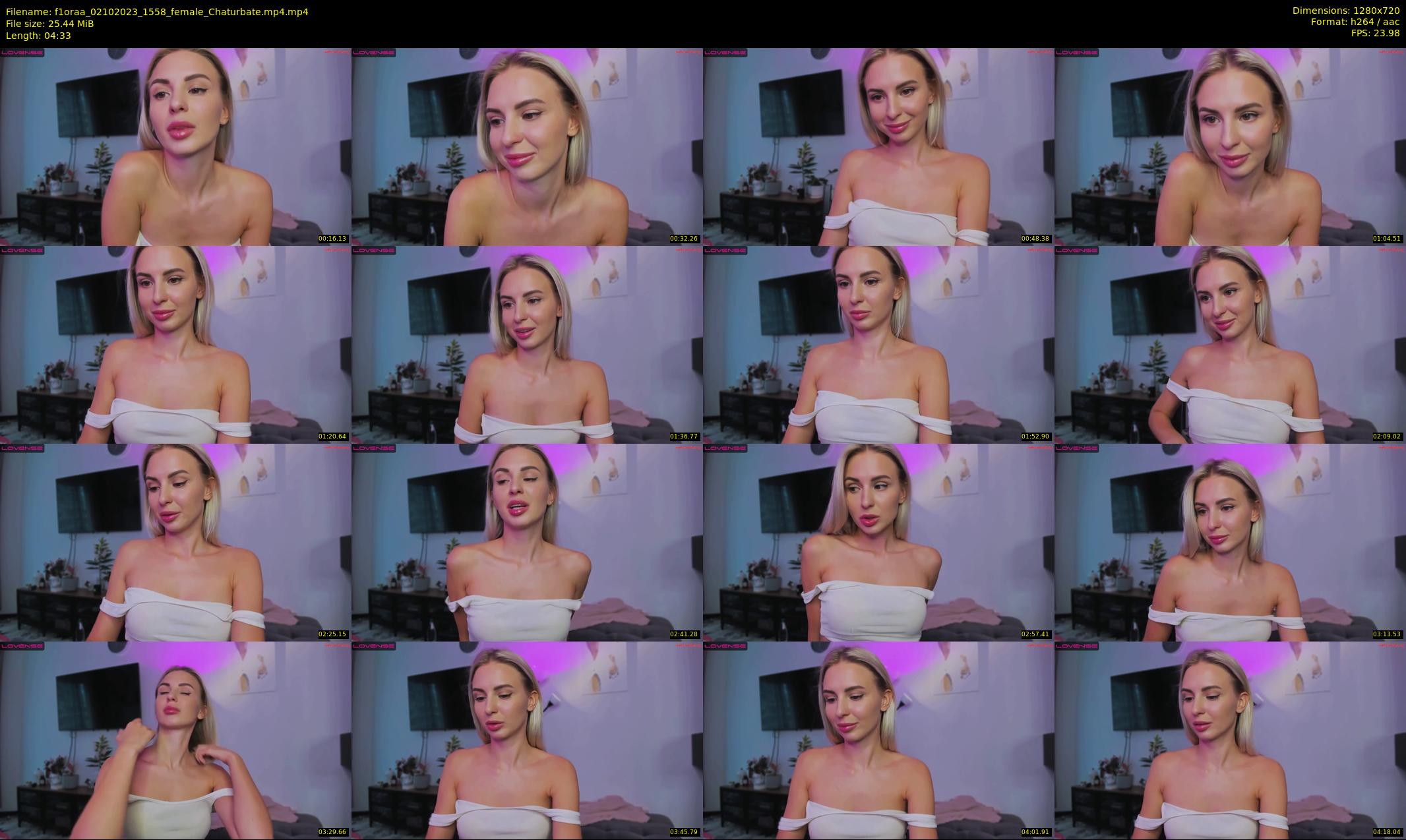 f1oraa — 5 minute Chaturbate female cam show recording, 720p, Oct 2, 2023