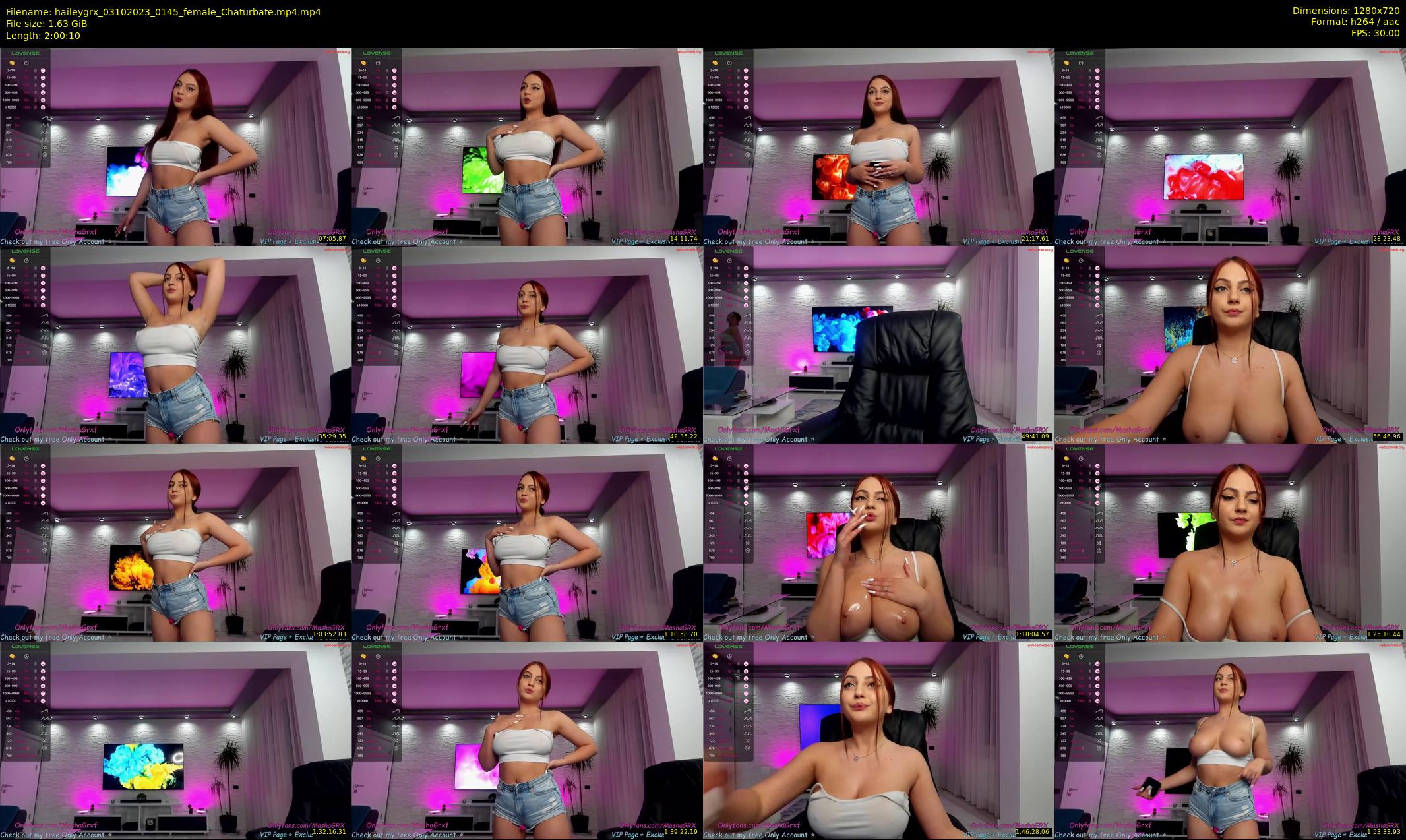haileygrx — 121 minute Chaturbate female cam show recording, 720p, Oct 3, 2023
