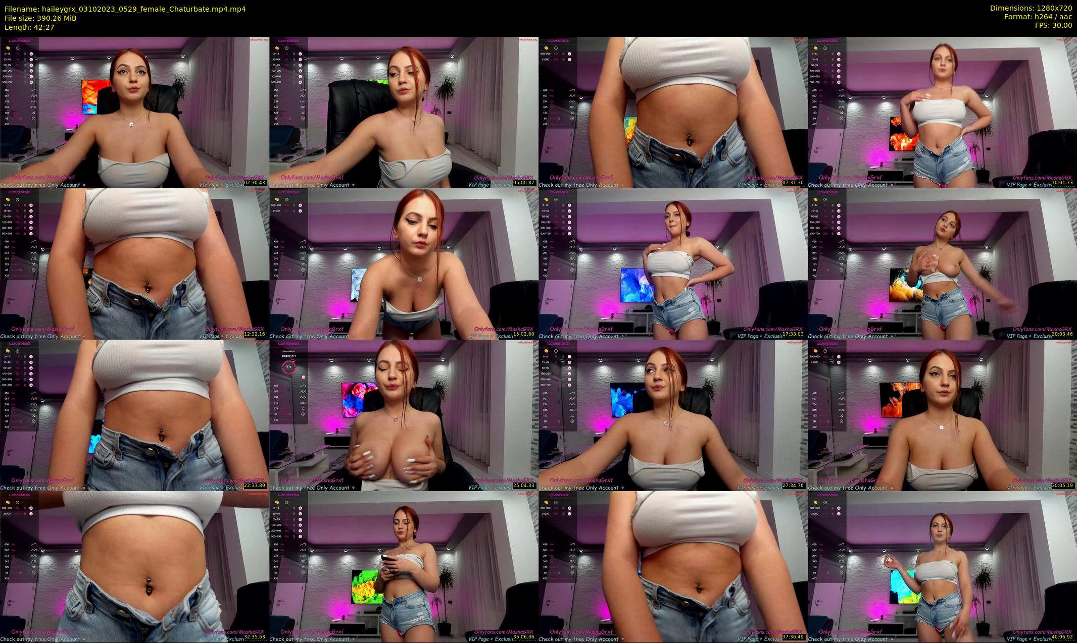 haileygrx — 43 minute Chaturbate female cam show recording, 720p, Oct 3, 2023