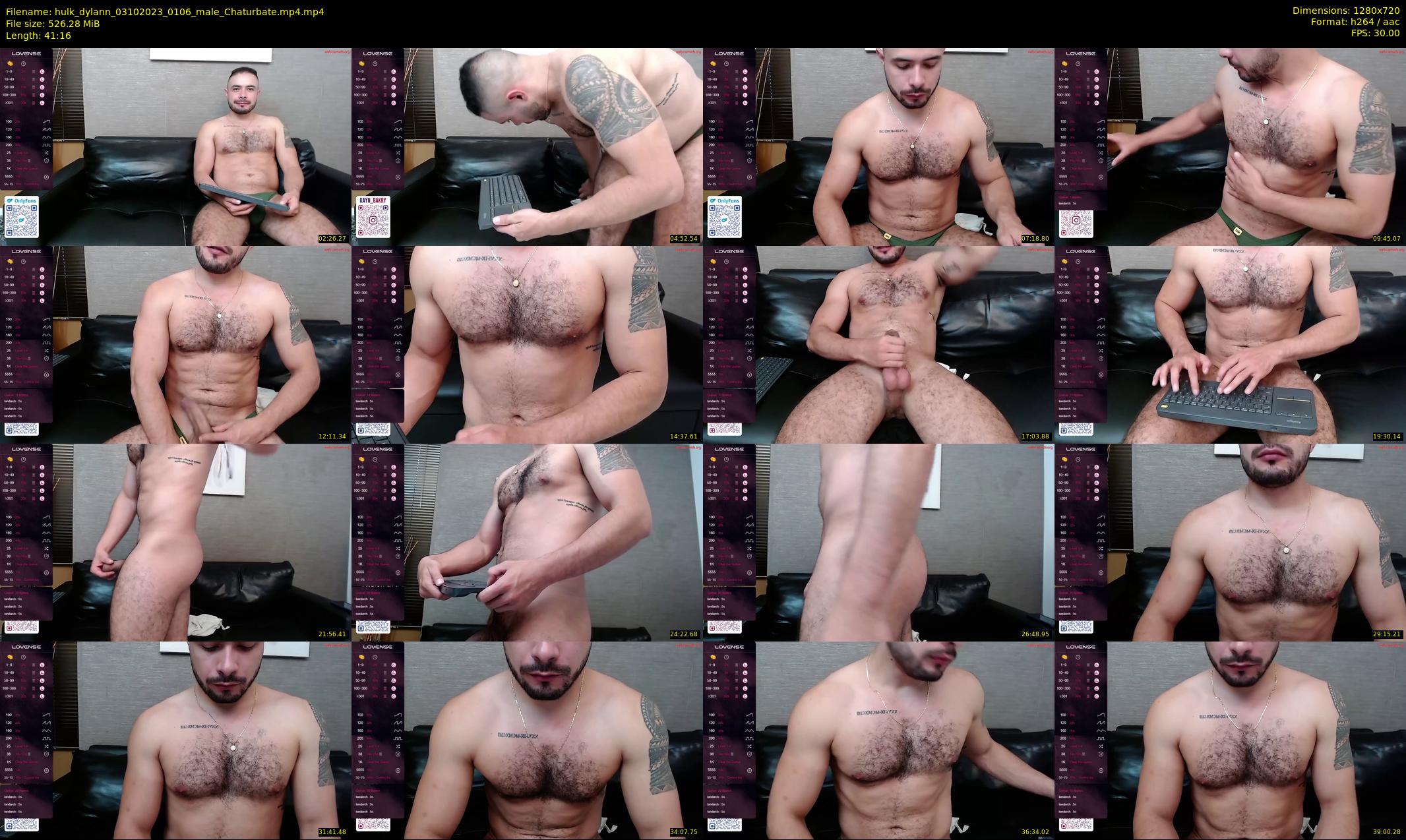 hulk_dylann — 42 minute Chaturbate male cam show recording, 720p, Oct 3, 2023