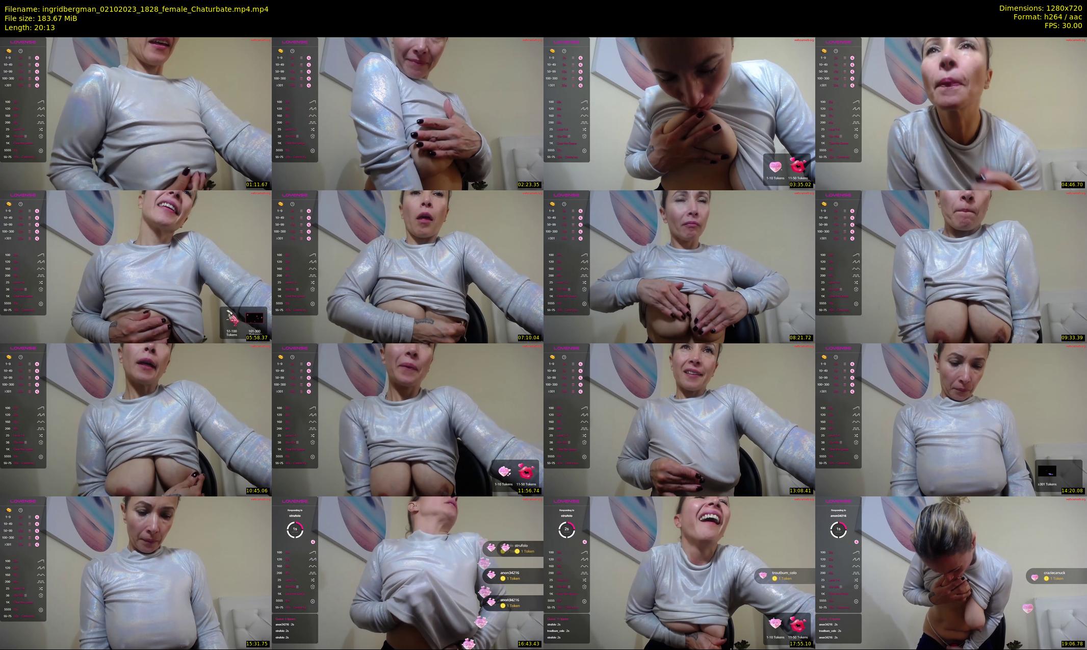 ingridbergman — 21 minute Chaturbate female cam show recording, 720p, Oct 2, 2023