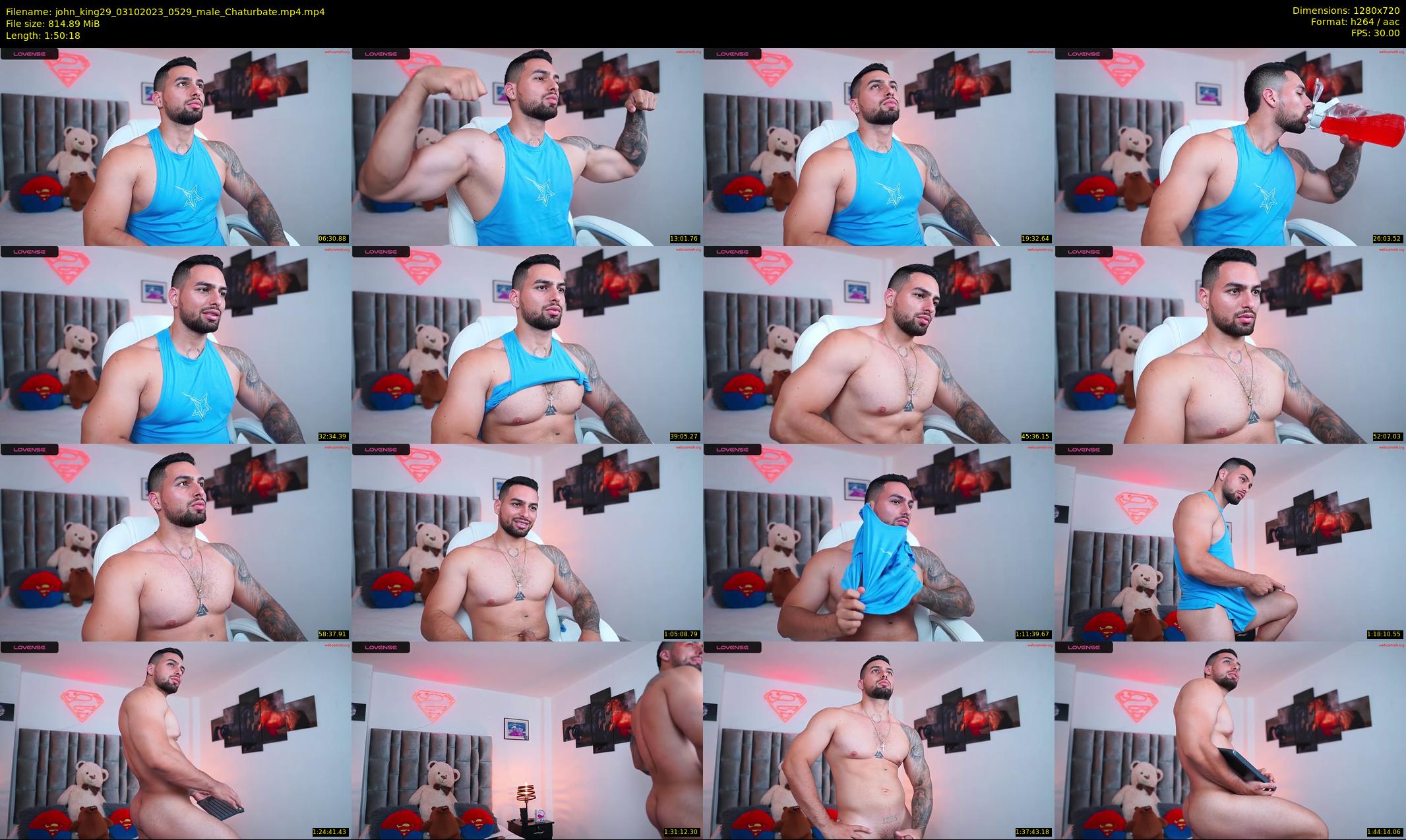 john_king29 — 111 minute Chaturbate male cam show recording, 720p, Oct 3, 2023
