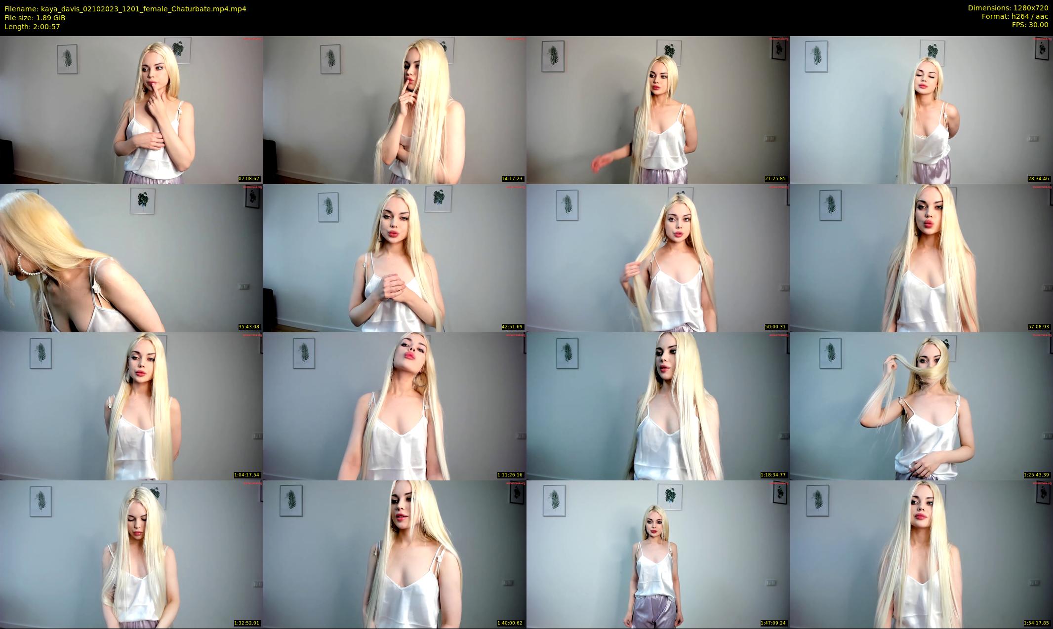 kaya_davis — 121 minute Chaturbate female cam show recording, 720p, Oct 2, 2023
