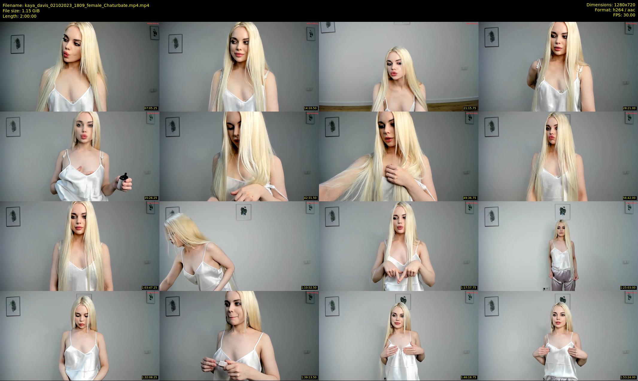 kaya_davis — 120 minute Chaturbate female cam show recording, 720p, Oct 2, 2023