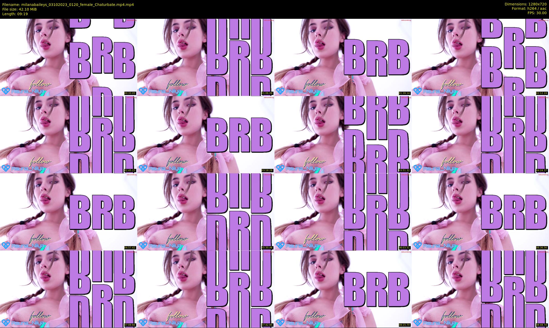 milanabaileys — 10 minute Chaturbate female cam show recording, 720p, Oct 3, 2023