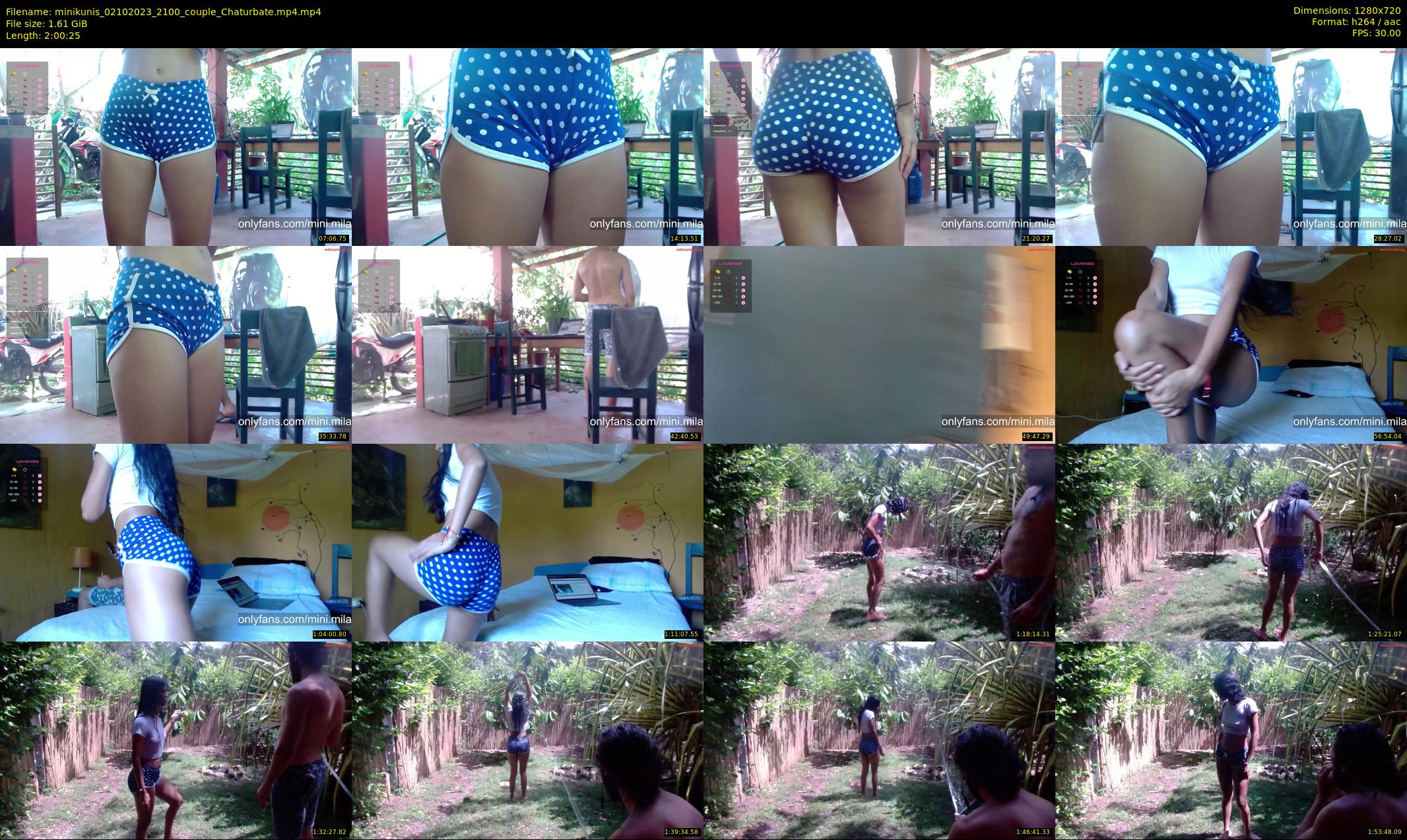 minikunis — 121 minute Chaturbate couple cam show recording, 720p, Oct 2, 2023