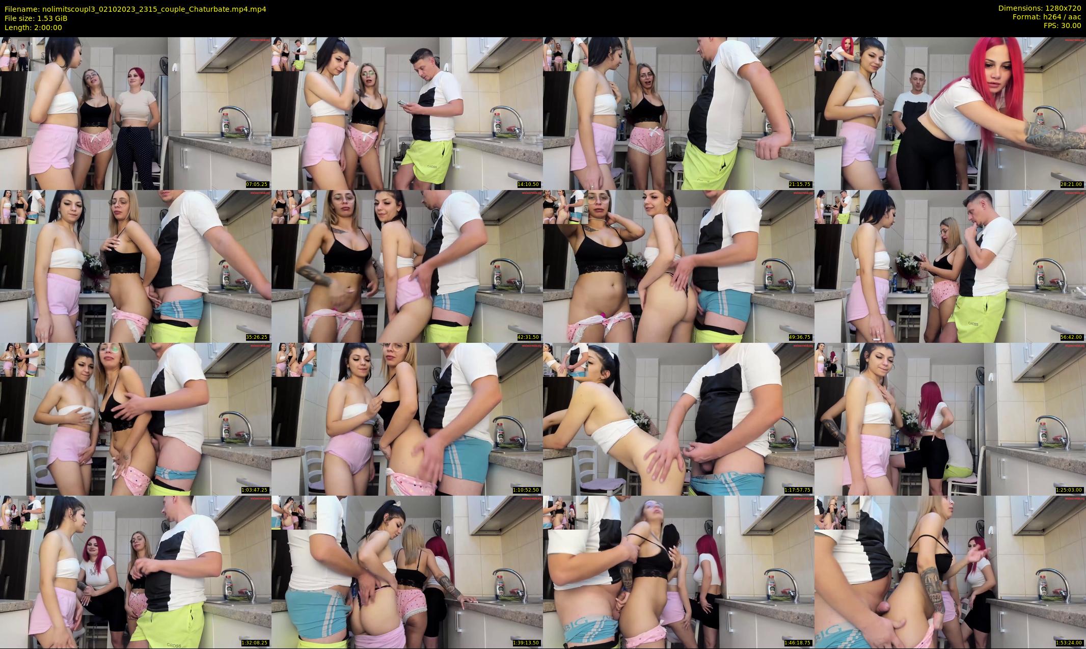 nolimitscoupl3 — 120 minute Chaturbate couple cam show recording, 720p, Oct 2, 2023