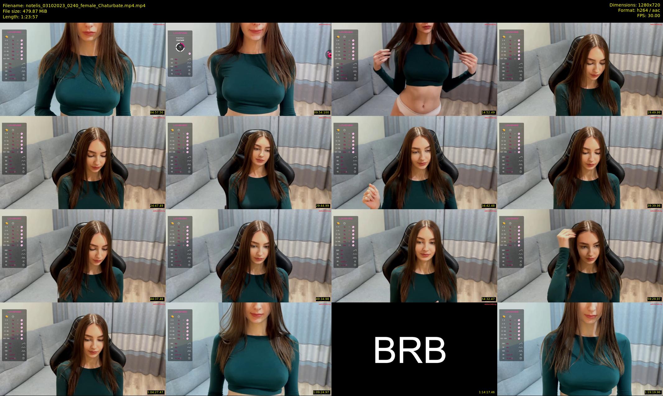 notelis — 84 minute Chaturbate female cam show recording, 720p, Oct 3, 2023