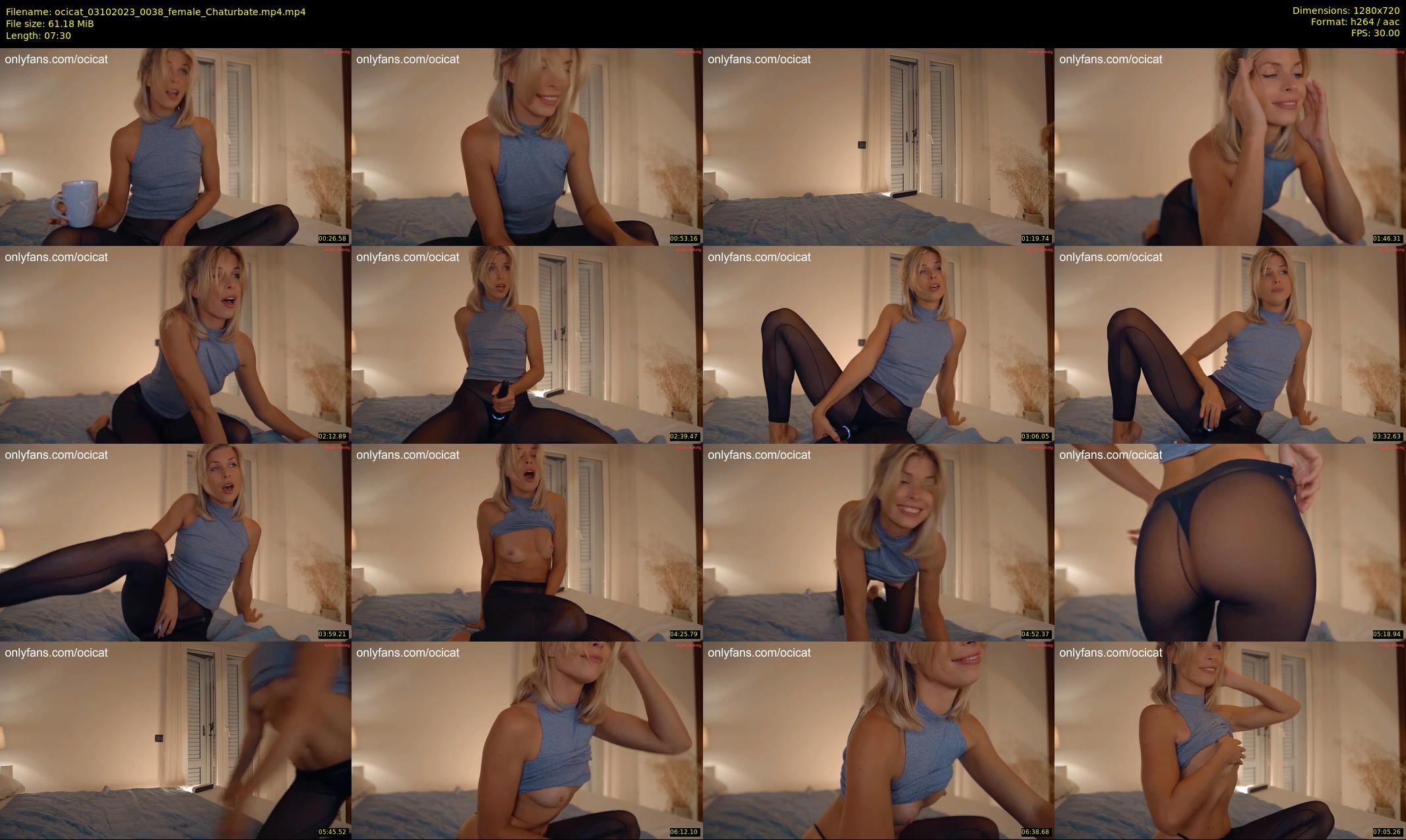 ocicat — 8 minute Chaturbate female cam show recording, 720p, Oct 3, 2023