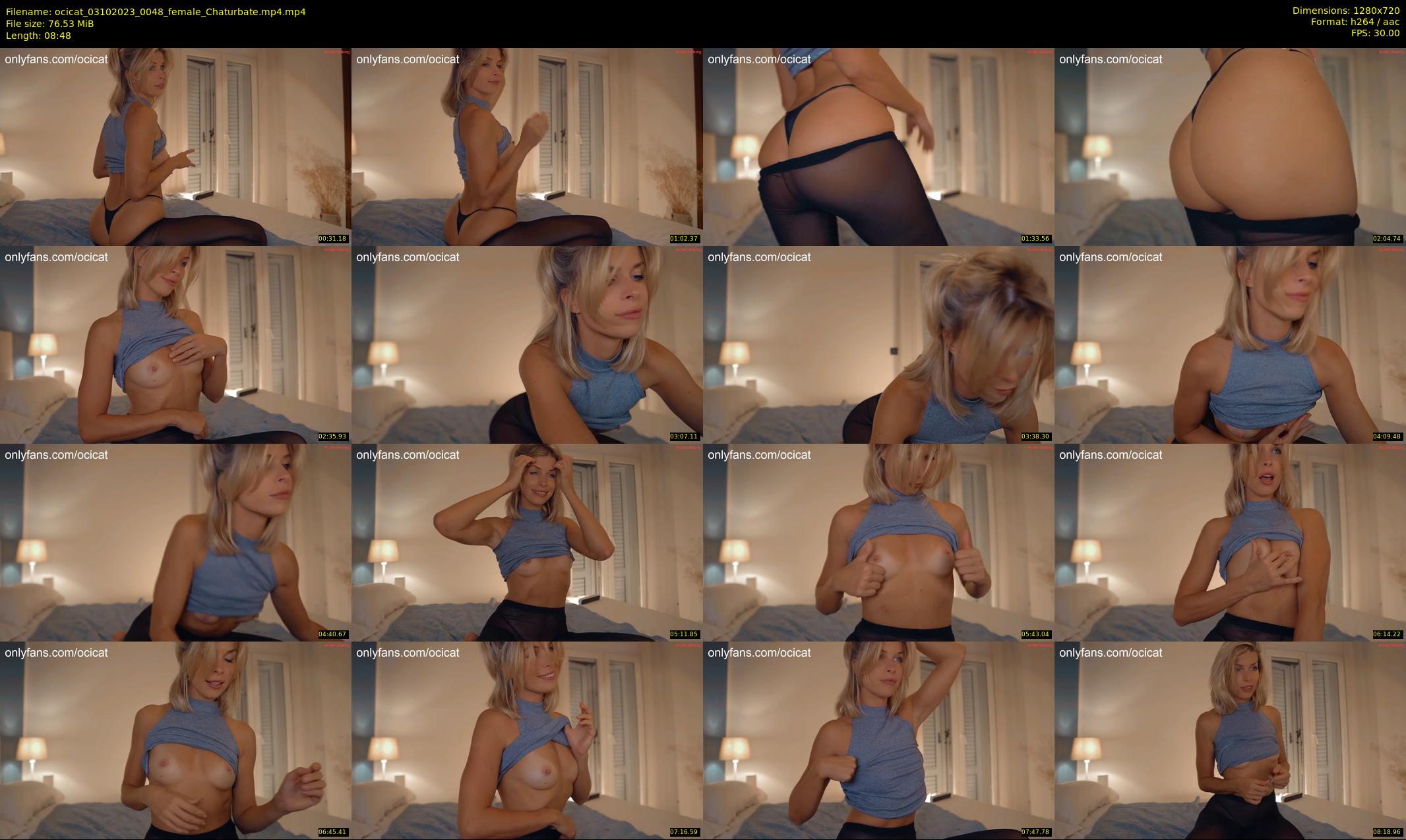 ocicat — 9 minute Chaturbate female cam show recording, 720p, Oct 3, 2023