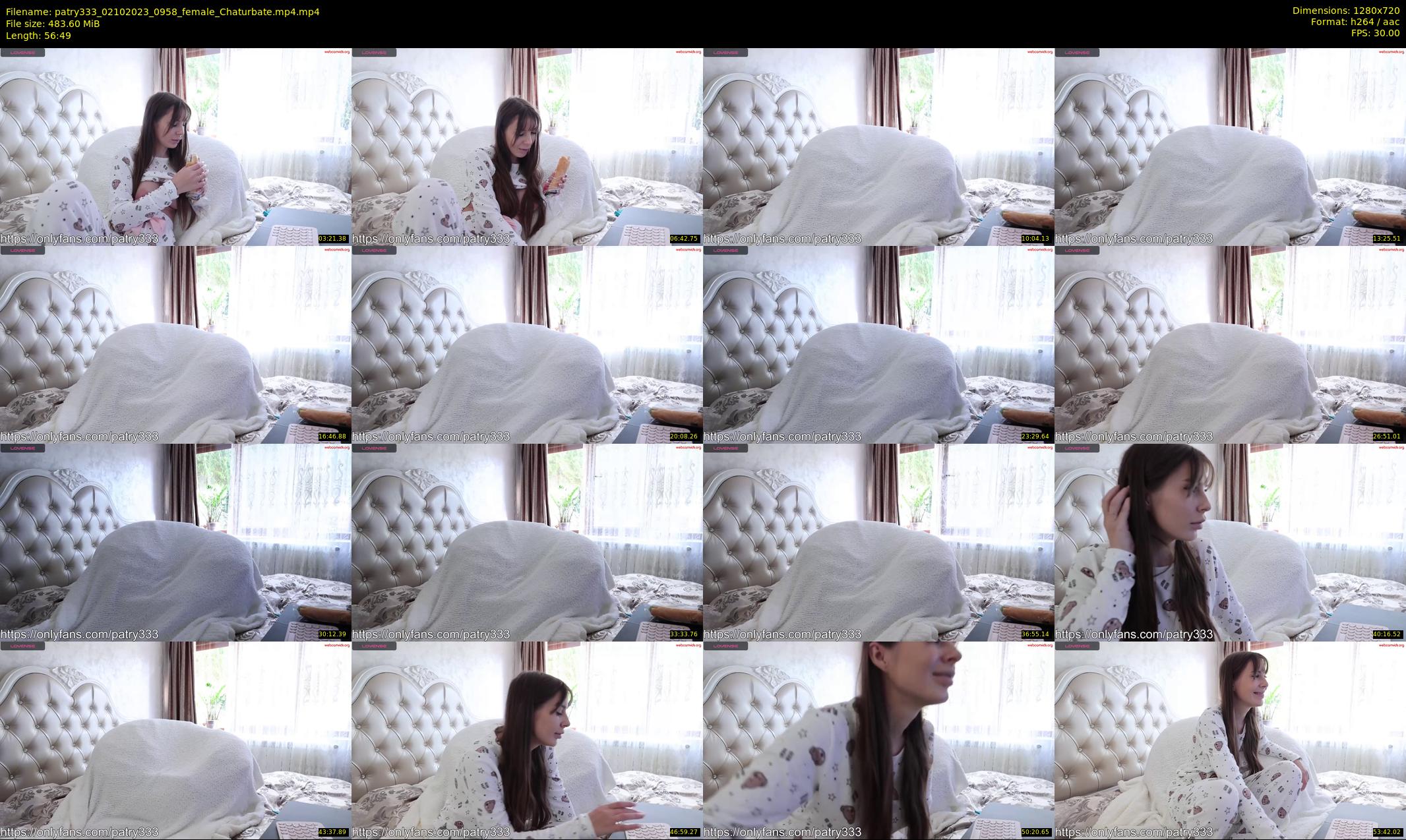 patry333 — 57 minute Chaturbate female cam show recording, 720p, Oct 2, 2023